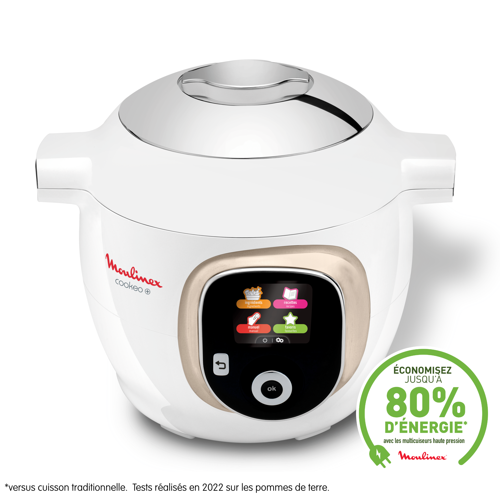 Cookeo+ CE851A10 Multicuiseur intelligent haute pression - 6 programmes - 150 recettes