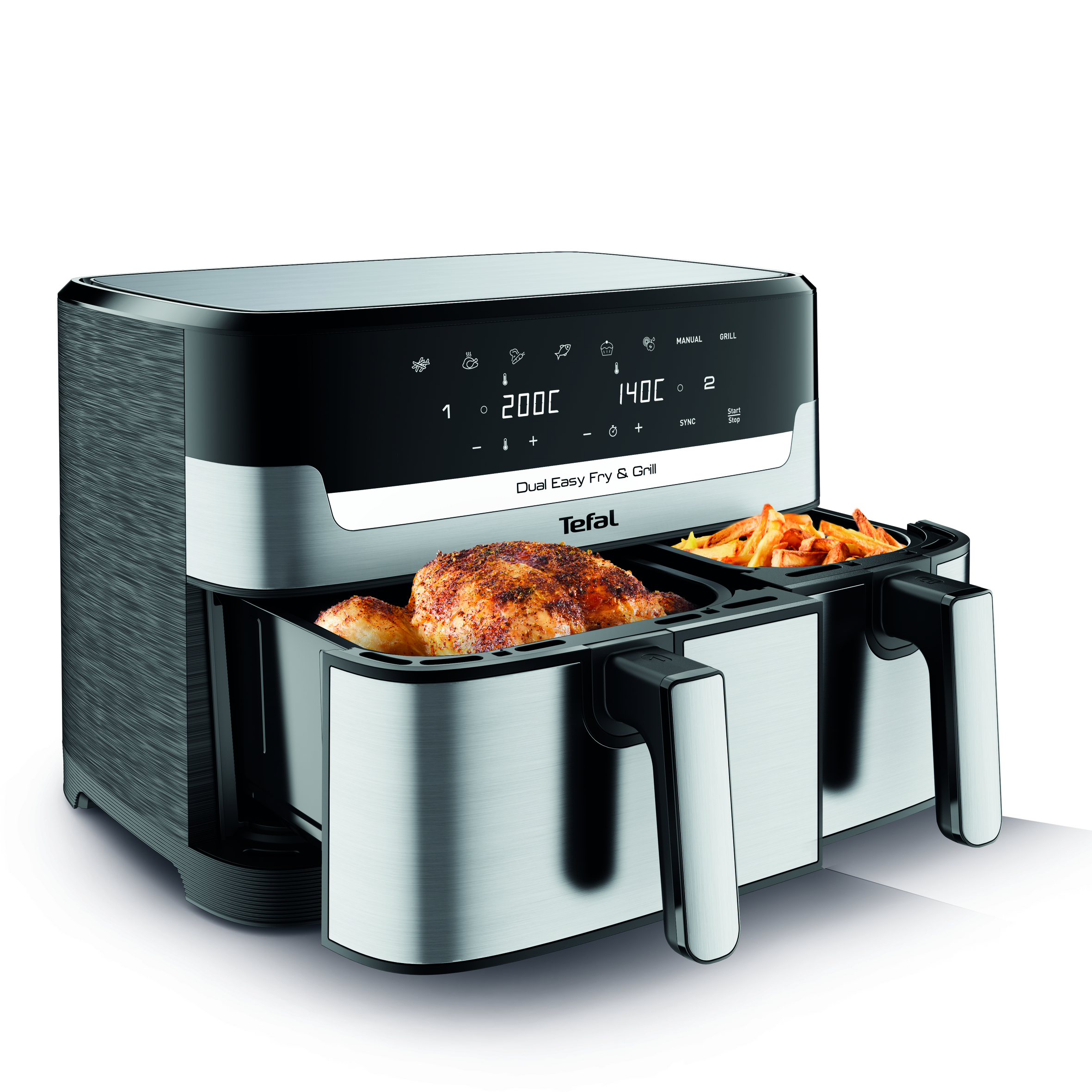 Tefal Dual Easy Fry & Grill EY905D Heissluftfritteuse Produktbild