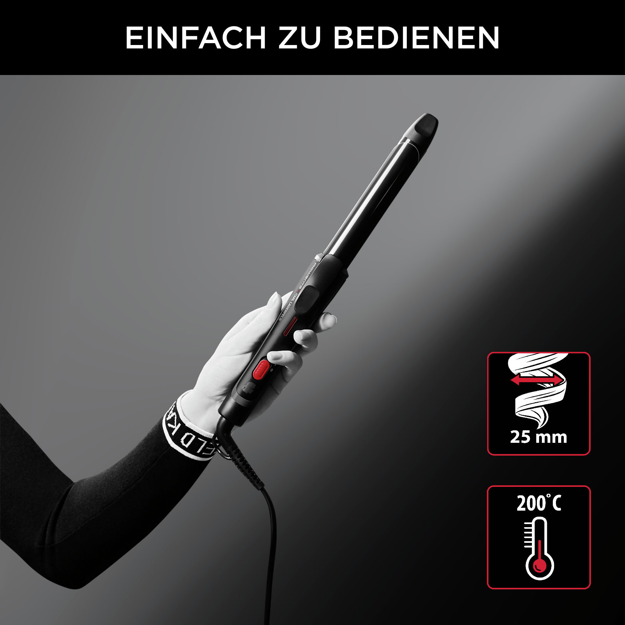 Rowenta X Karl Lagerfeld Lockenstab 10mm - Curls Fo Produktbild-Vorschau 5