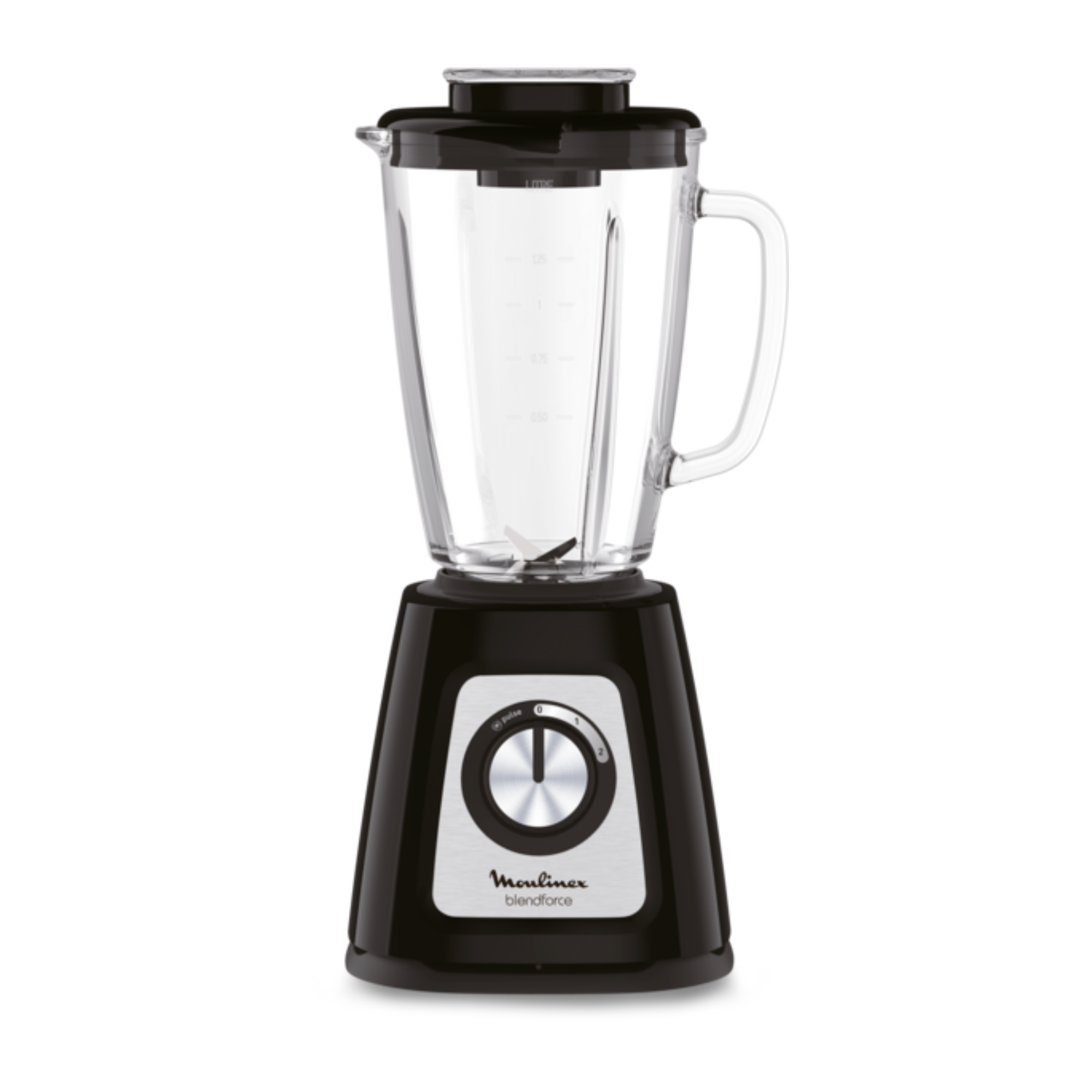 BLENDER BLENDFORCE VERRE NOIR Blender et appareil a smoothie Moulinex