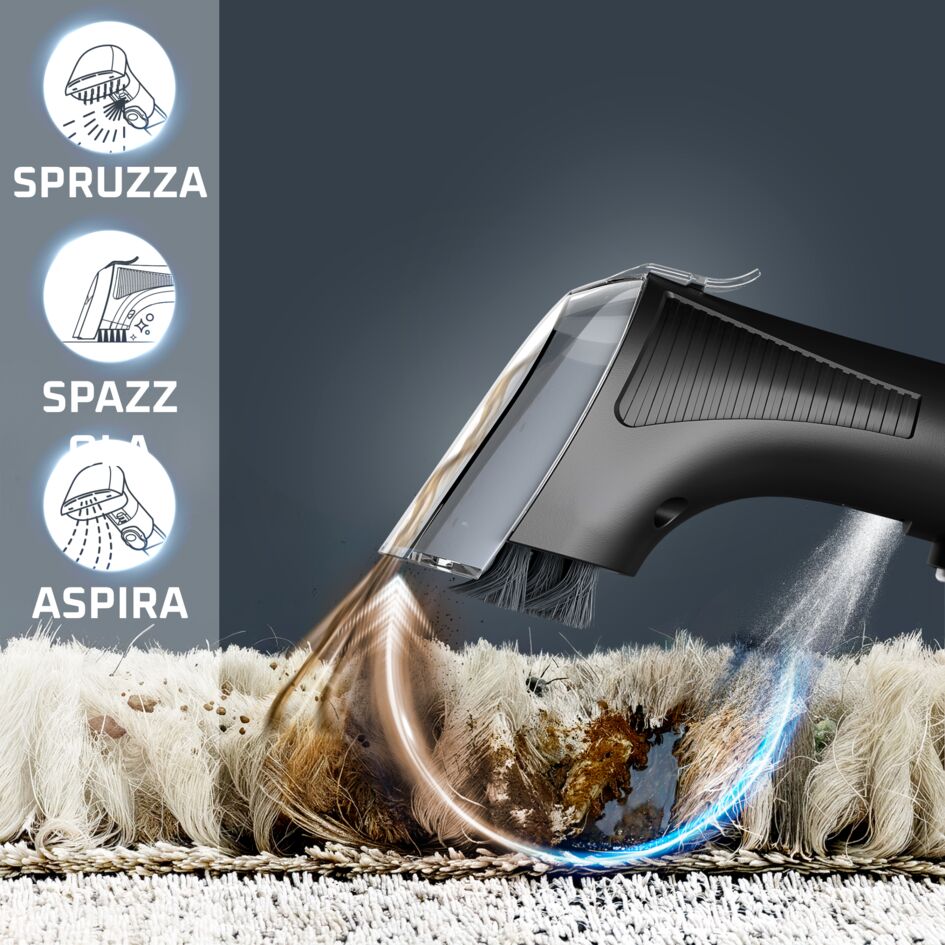 Clean It Hot & Cold, Smacchiatore, Pulitore per Tappeti, Due Modalit di  Pulizia | Lavatappeti | Rowenta