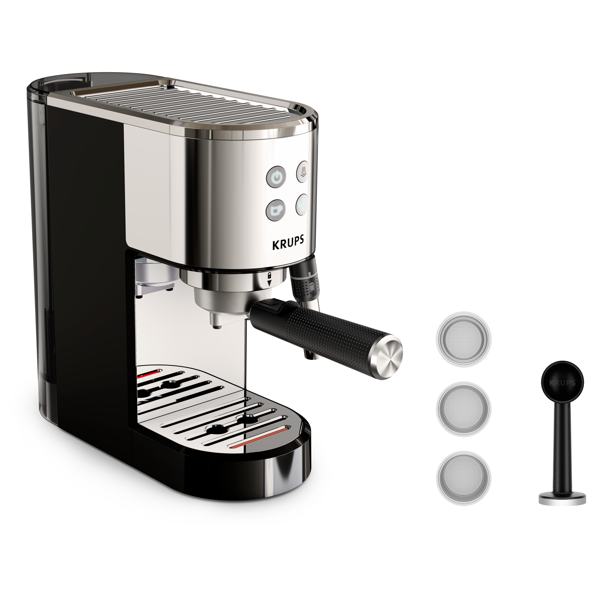 KRUPS Cafetière expresso à pompe Virtuoso + inox Machines expresso