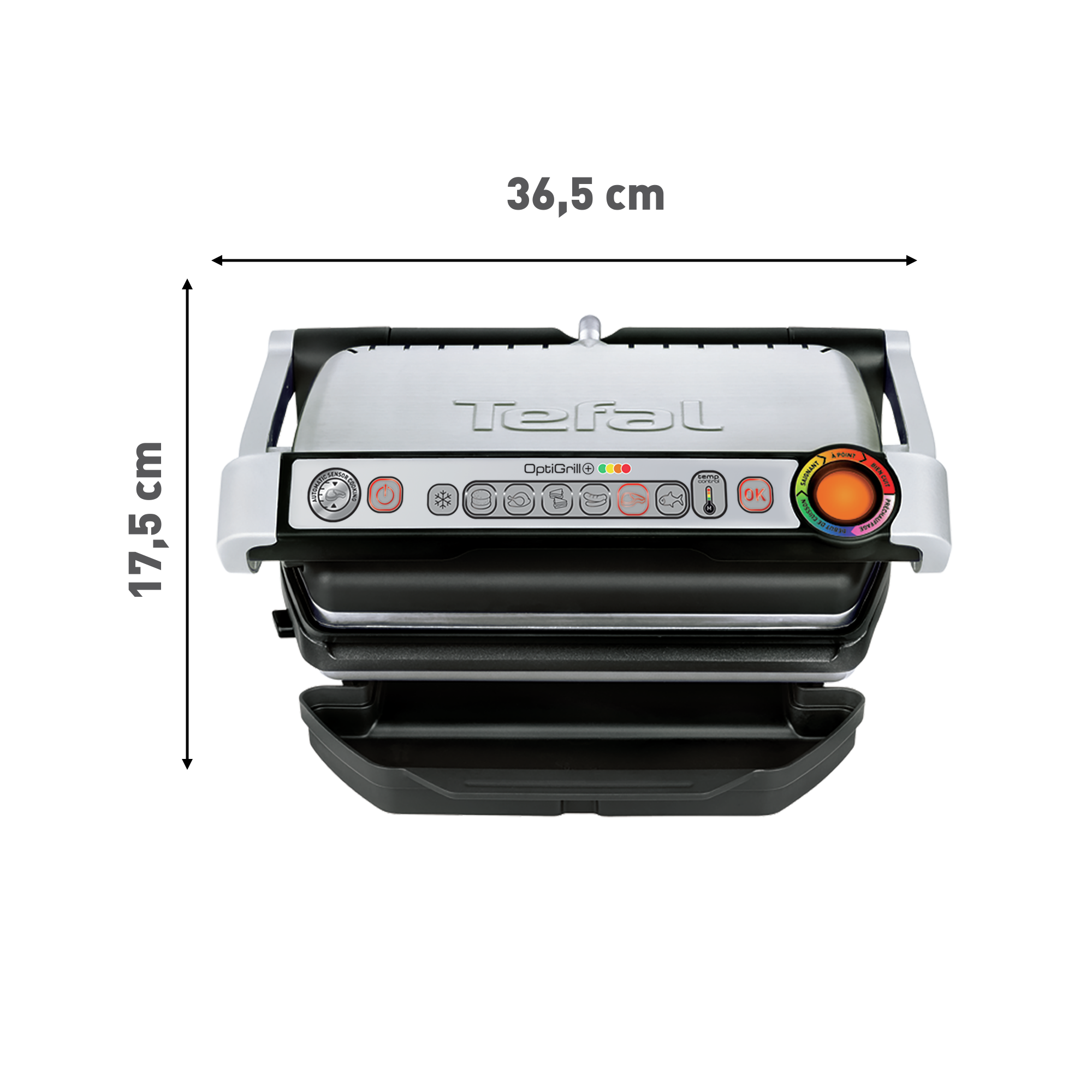 Grill elektryczny TEFAL OPTIGRILL+ GC712D | Tefal