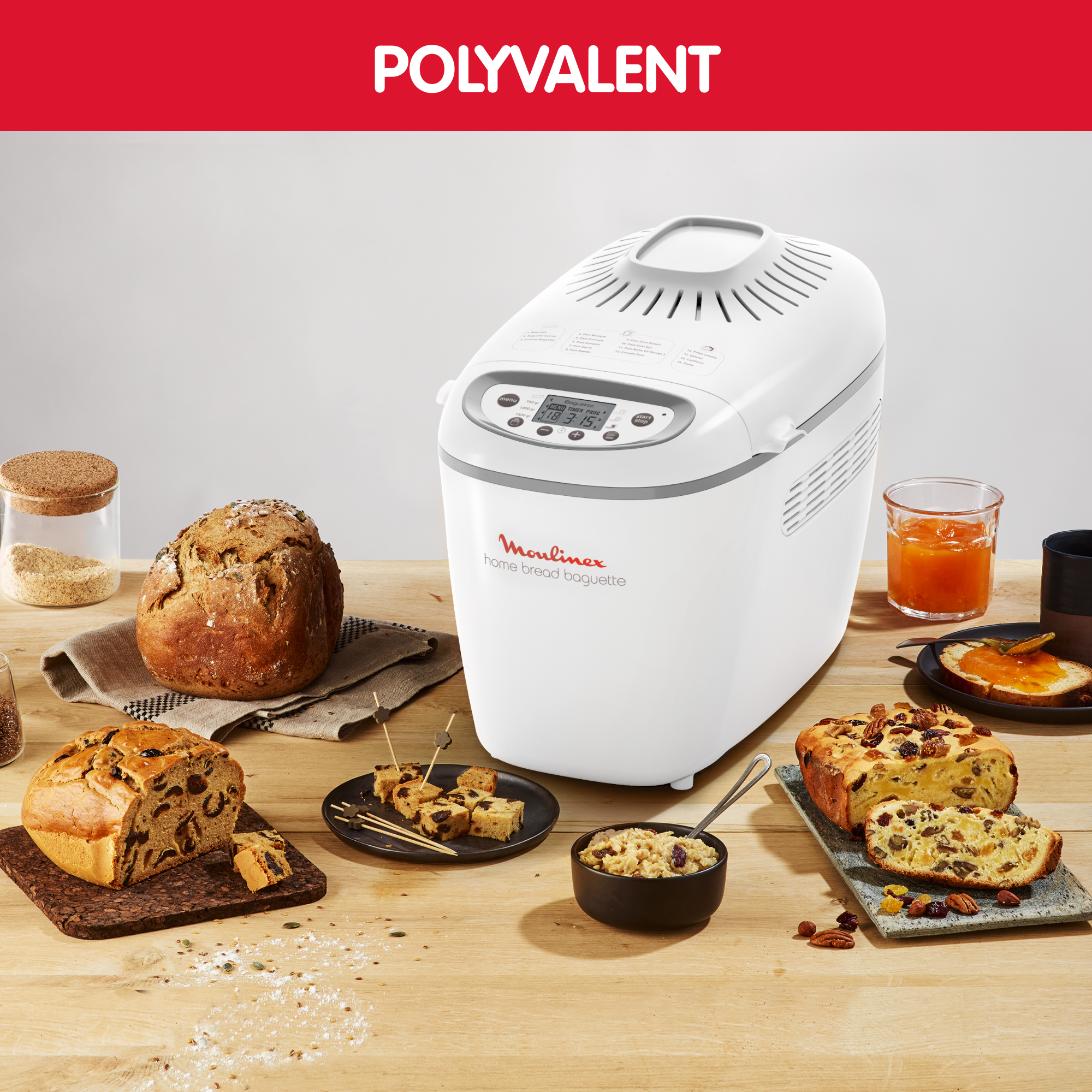 Pales De Rechange Pour Machine à Pain Moulinex Home Bread XXL Et Baguette - Lot De 2 Pièces