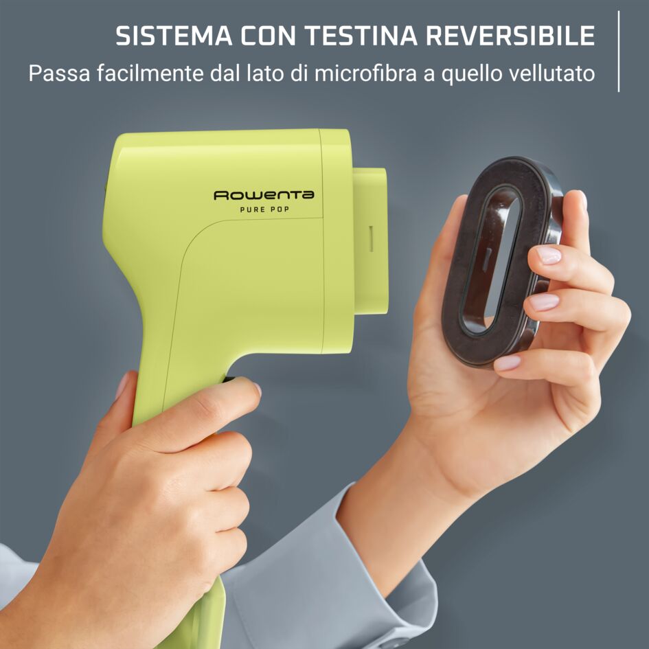Pure Pop, Stiratore Verticale Portatile, Pad Reversibile, Lime Verde