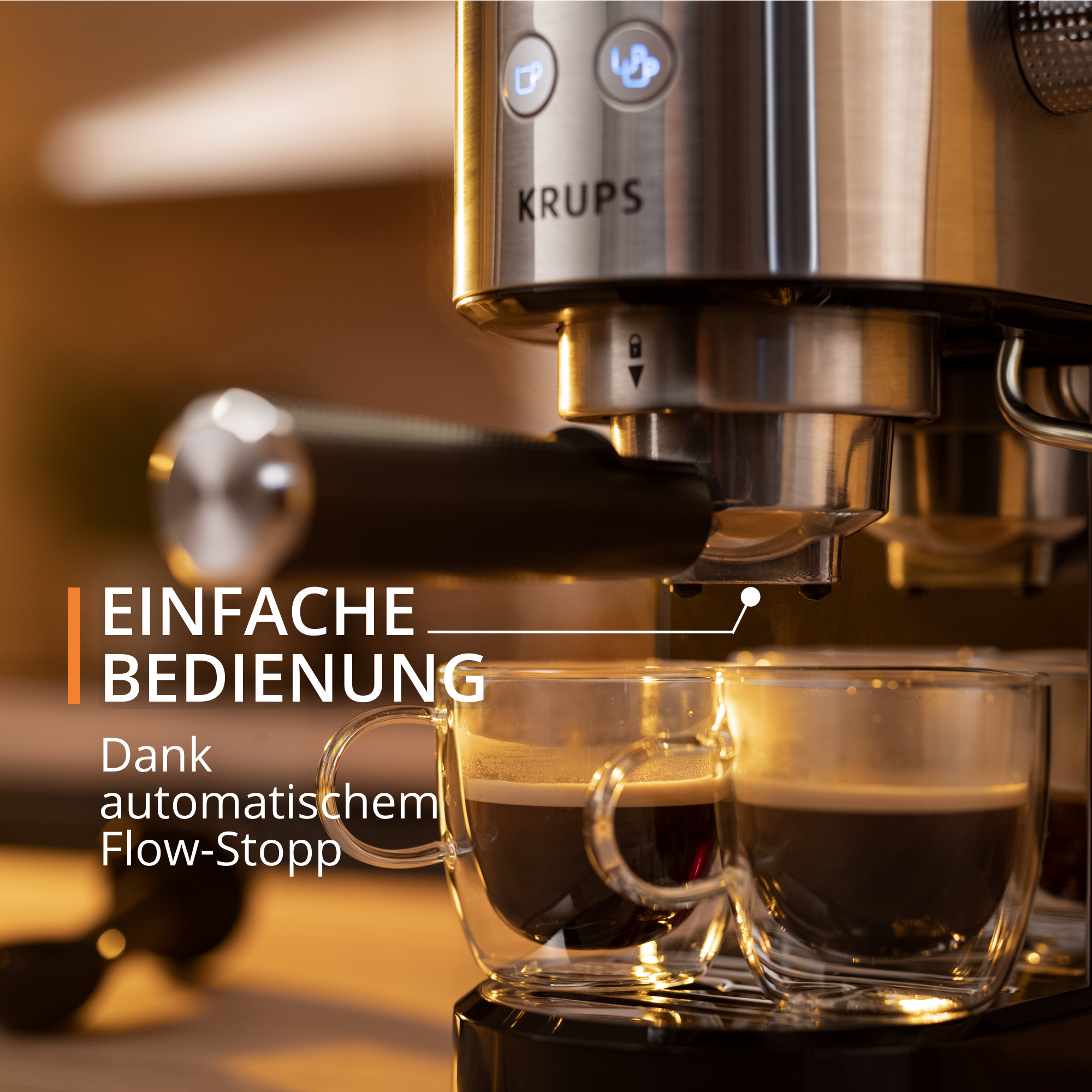 Virtuoso+ Siebträgermaschine XP444C | Siebträgermaschinen | Krups