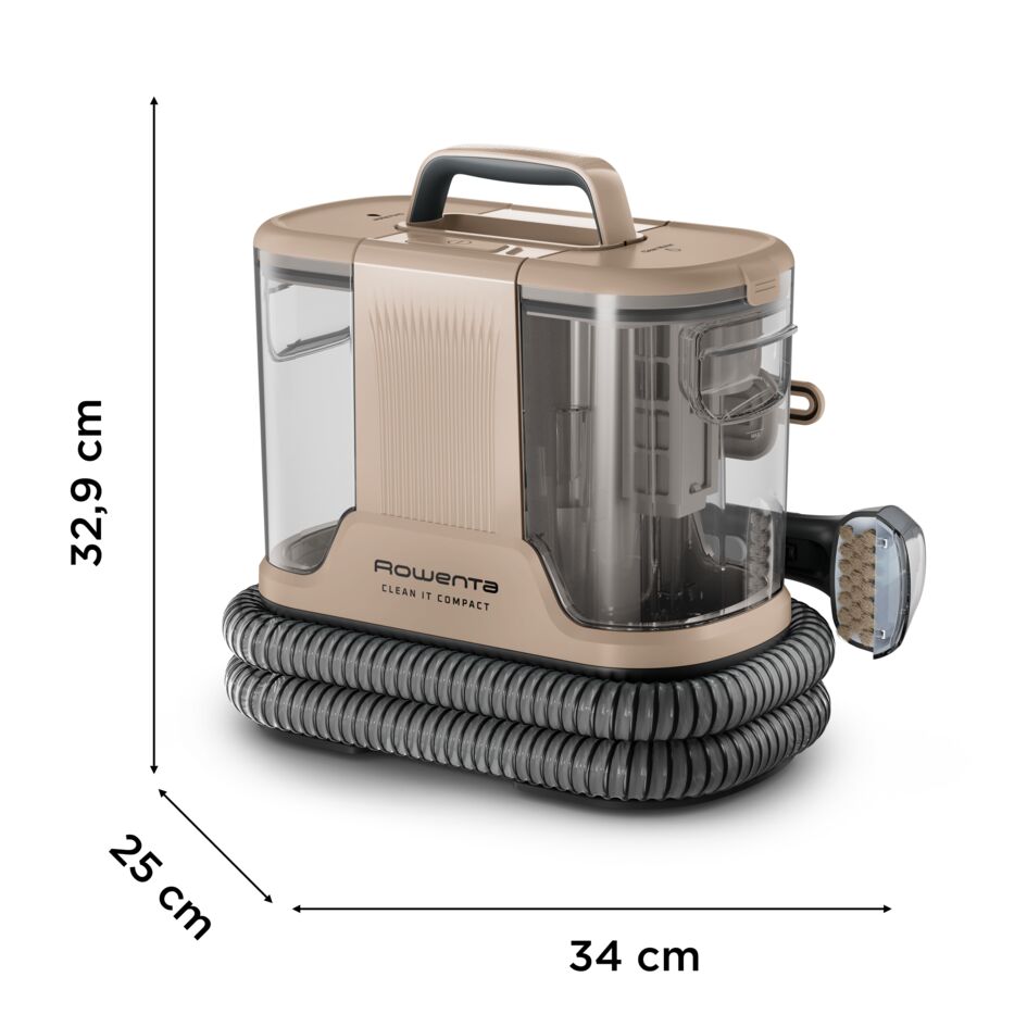 Clean It, Lavatappeti, Pulizia rapida di Macchie e Liquidi, Design Compatto
