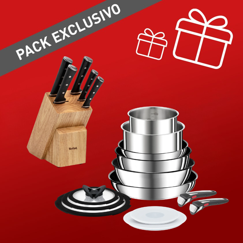 Pack batería de cocina 13 piezas Preference On y bloque de 5 cuchillos Ice Force