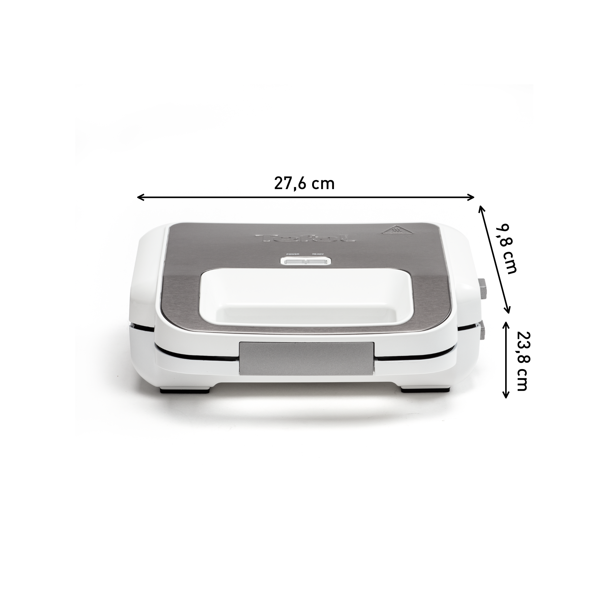 Appareil à Croque-monsieur XXL LEHMANN - Plaques 15x14 Cm, 1000W, Antiadhésif, Nettoyage Facile - Pour 2 Sandwichs Géants