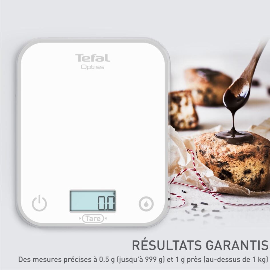 Moulinex BN1000 Compliss Balance De Cuisine Électronique Jusqu'à 5 Kg - Écran LCD Et Fonction Tara