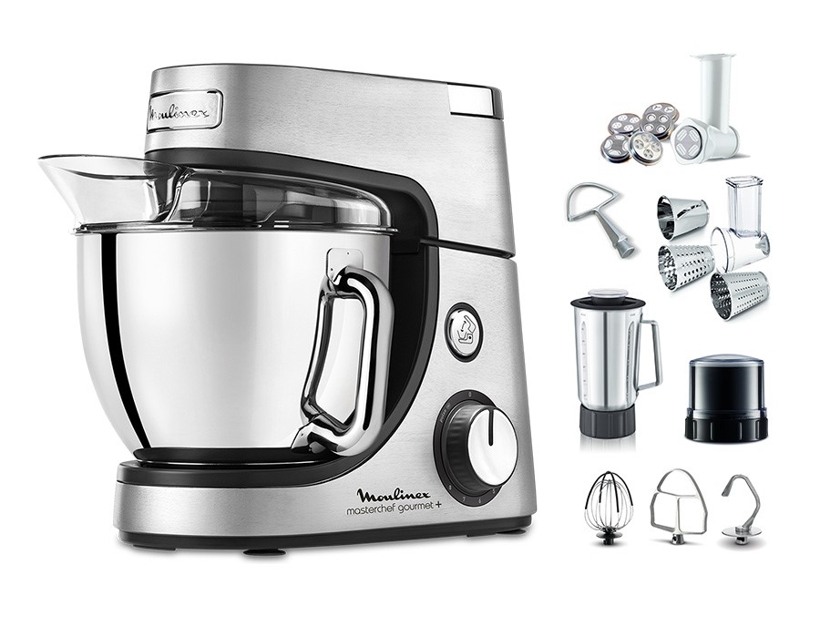 MasterChef Gourmet+ QA613DB1 Robot pâtissier - 1.100W - 7 accessoires - 8 vitesses