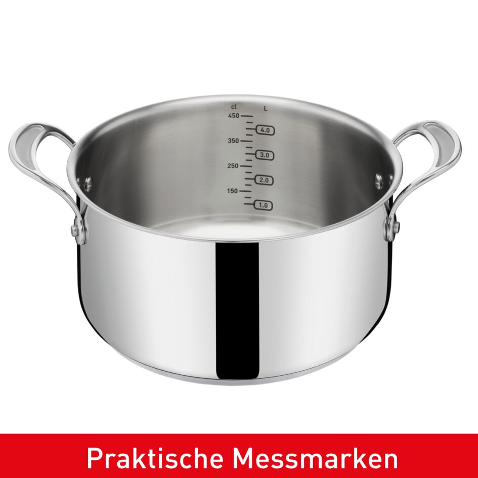 Tefal Jamie Oliver Cook's Classic 7-delige Pannenset RVS - Inductie Geschikt Met Maatschaal