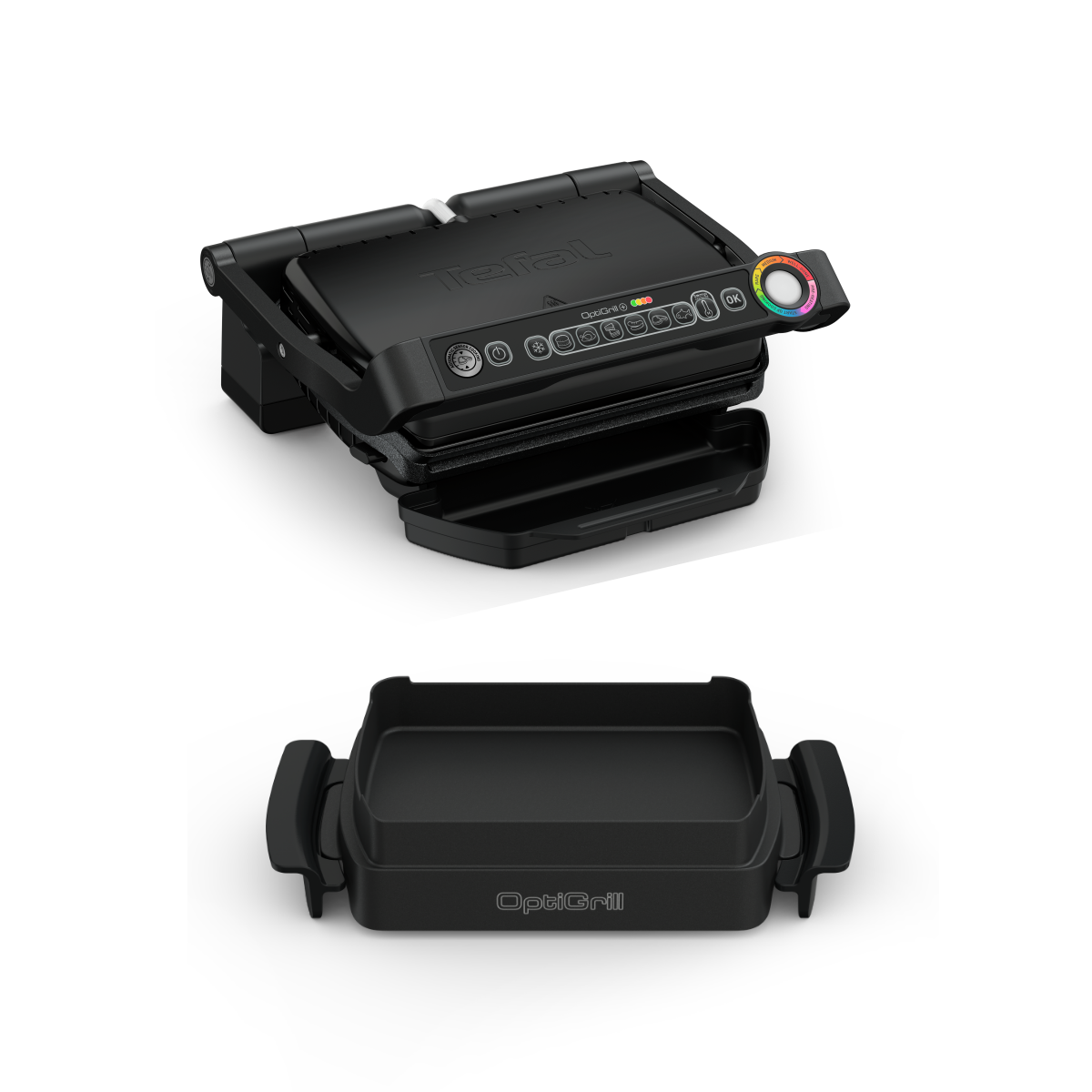 Elektrický gril Tefal OptiGrill+ Snacking & Baking GC714834 Černý | Tefal
