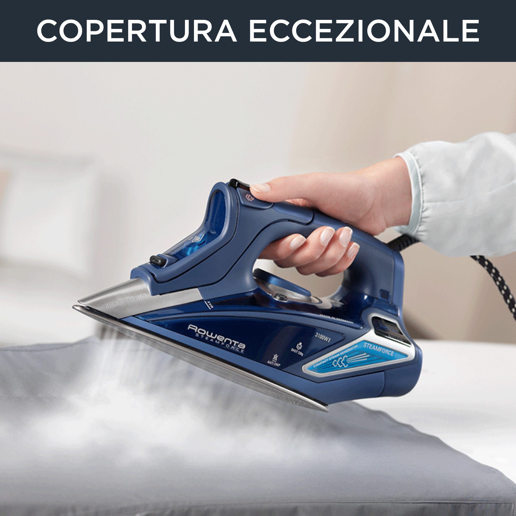 Ferro Da Stiro Rowenta Steam Force Plus 3000W - Con Sistema Anticalcare E Piastra Microsteam - Foto 8