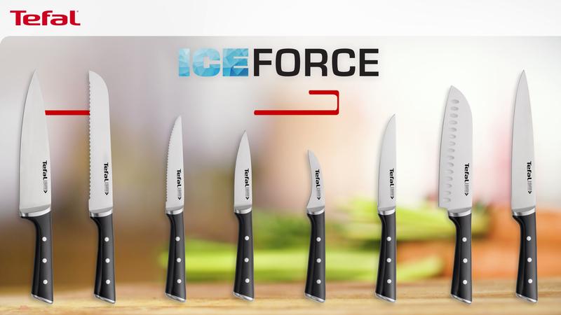 НОЖ НА ГОТВАЧА TEFAL ICE FORCE 20CM K2320214 | Кухненски ножове | Tefal