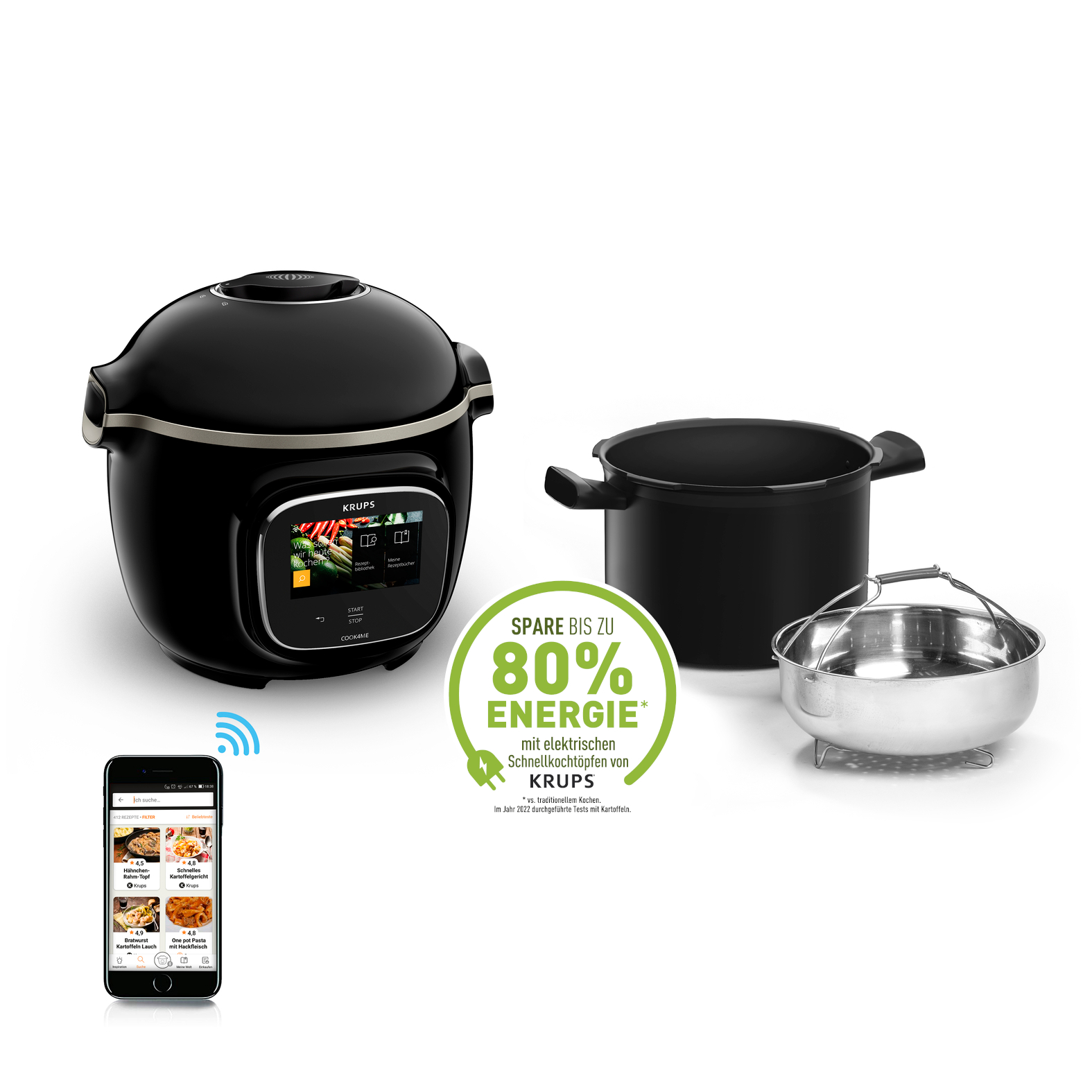 Unterschied Cook4me Und Cook 4 Me Connect Cook4Me Touch WIFI CZ9128 | Multikocher | Krups