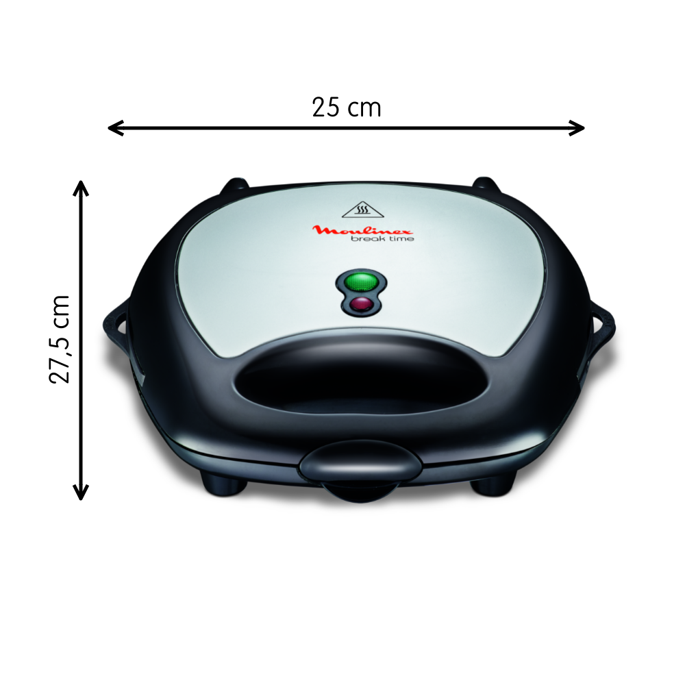 Break Time SW611812 Wafelijzer, Croque & Grill - 700W | Moulinex