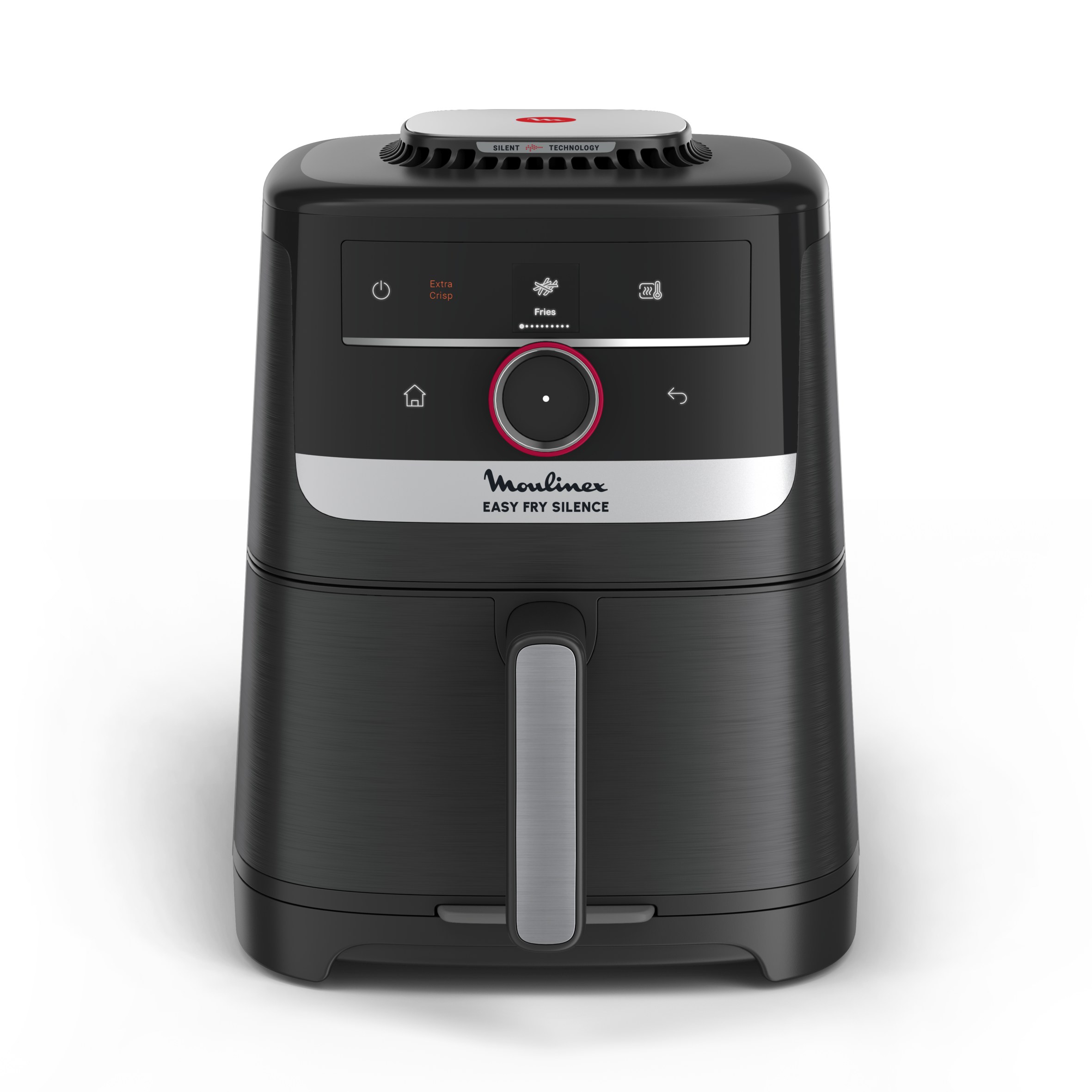 Easy Fry Smart & Silence, air fryer, 5 L, Technologie Silence, Système Easy Clean & Store, Interface intelligente pas à pas, Noir    