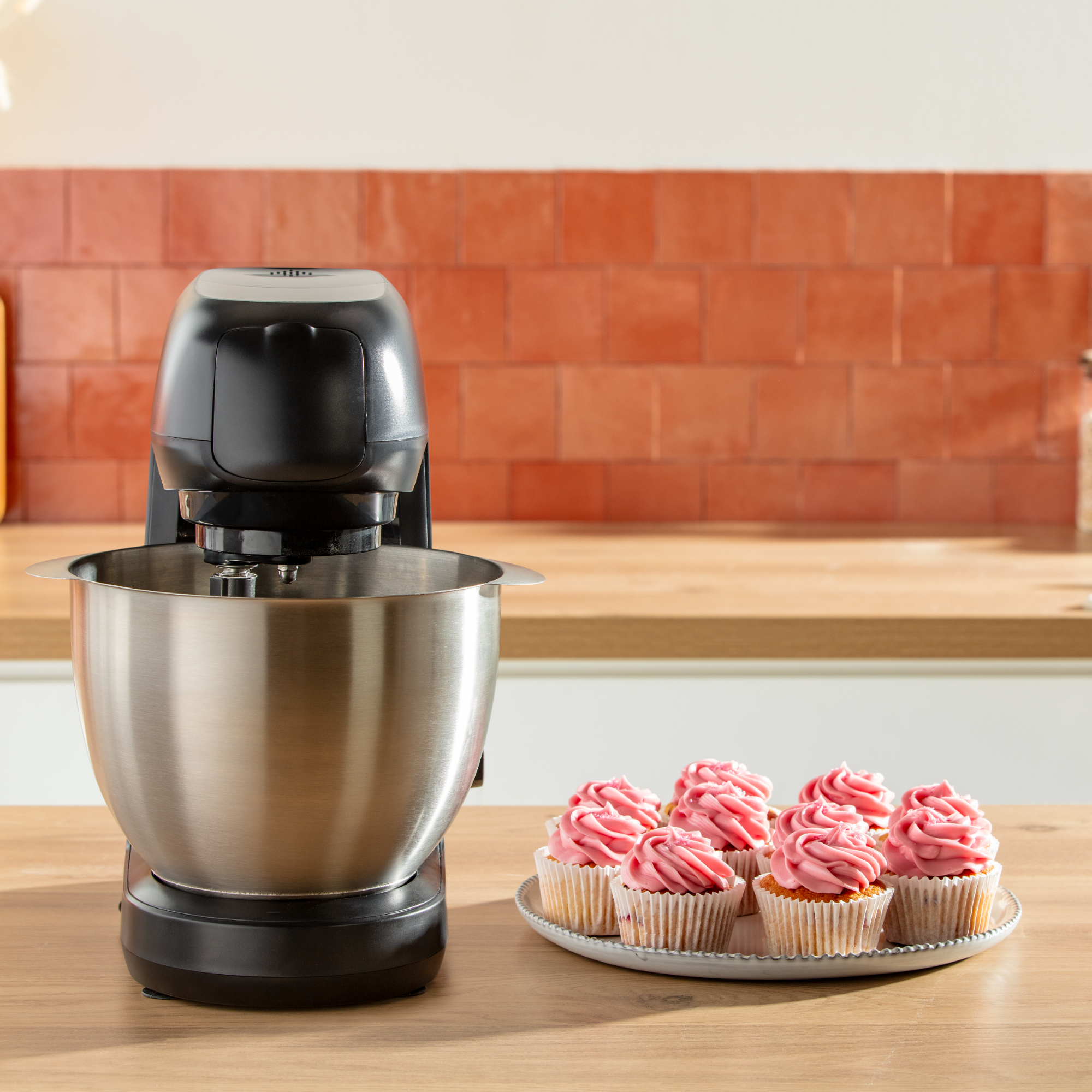 Moulinex Bake Partner Robot Pâtissier - 1100W - Bol 4.6L - Kit Accessoires BakeGood - Noir