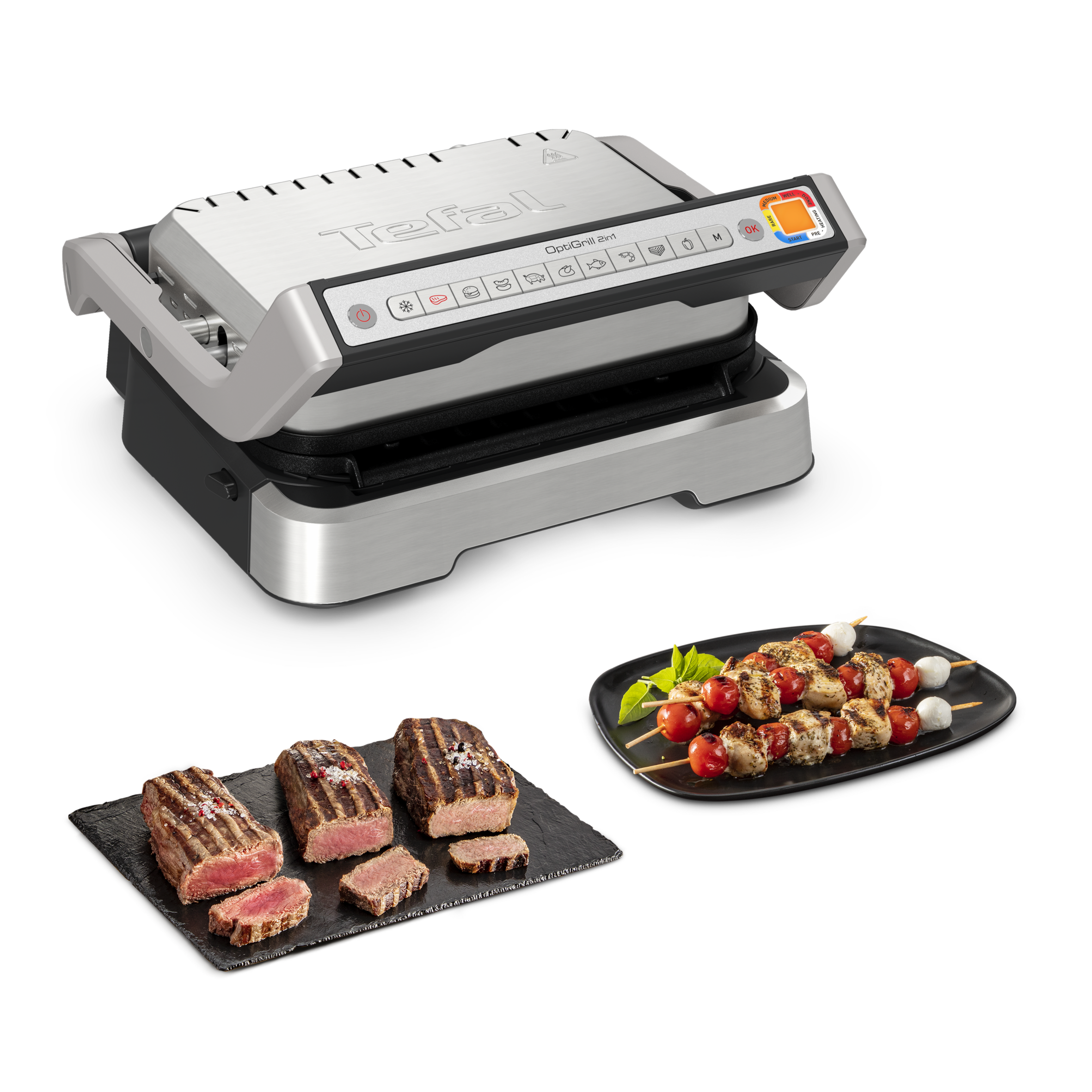 OptiGrill 2-en-1 GC772D10 Grill & Barbecue Intelligent - 9 programmes