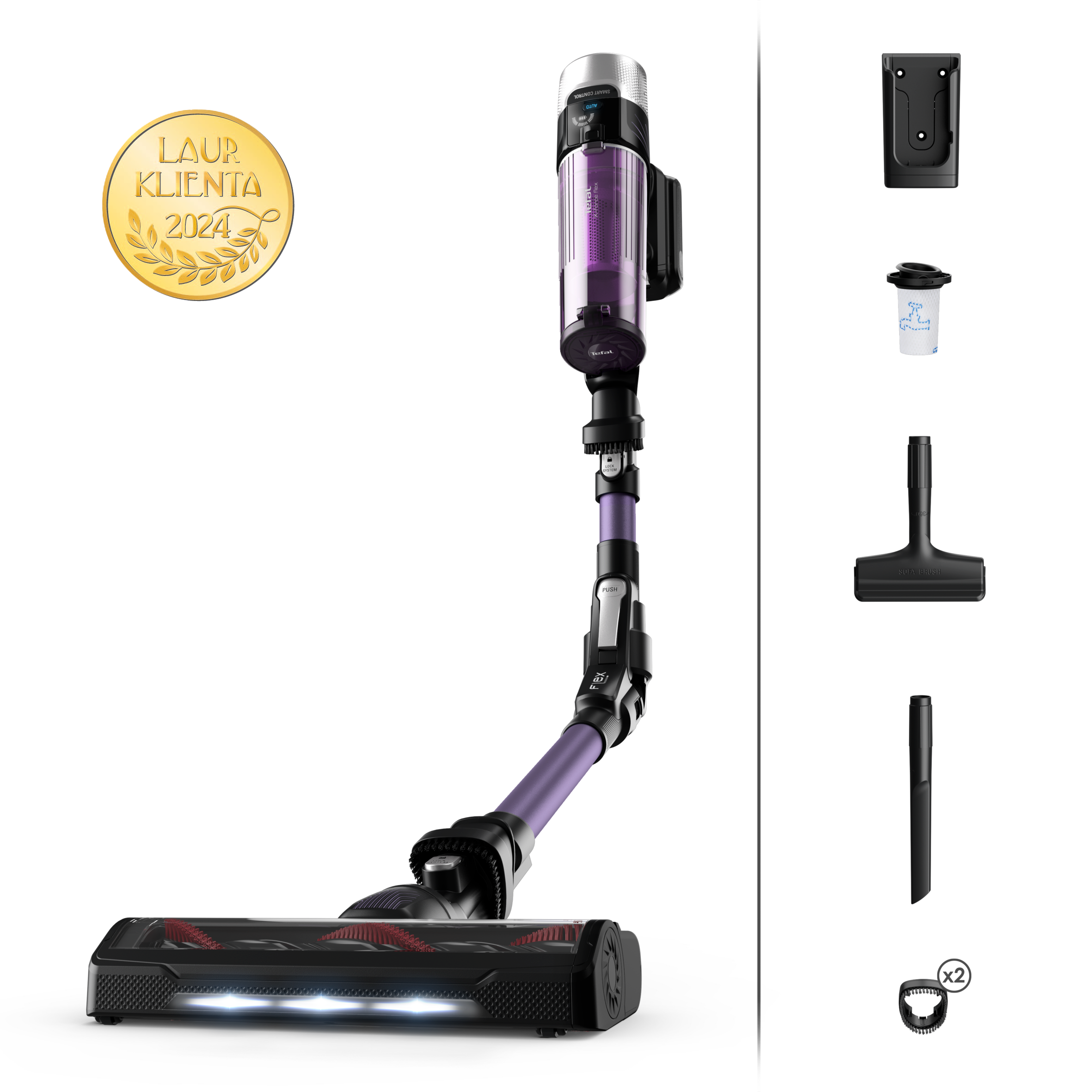 Odkurzacz bezprzewodowy, Tefal X-Force Flex 9.60, 100 AW, 45 min, lekki