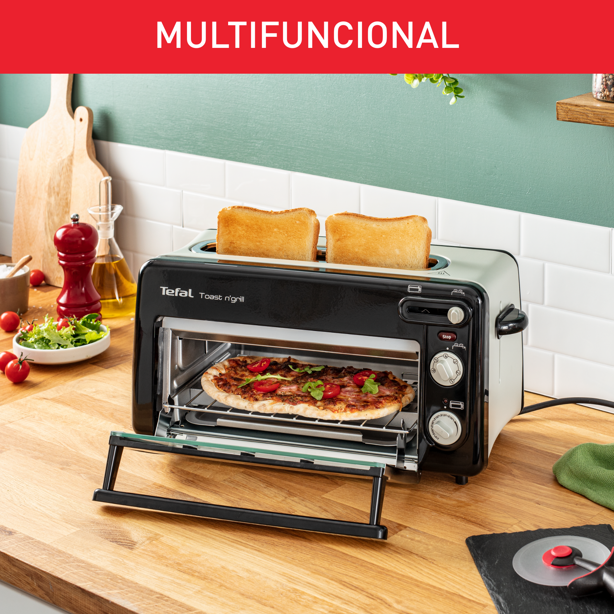Tostadora y mini horno Toast N'Grill de Tefal