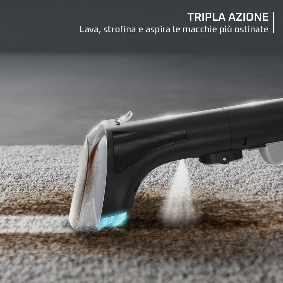 Clean It, Lavatappeti, Pulizia Rapida di Macchie e Liquidi
