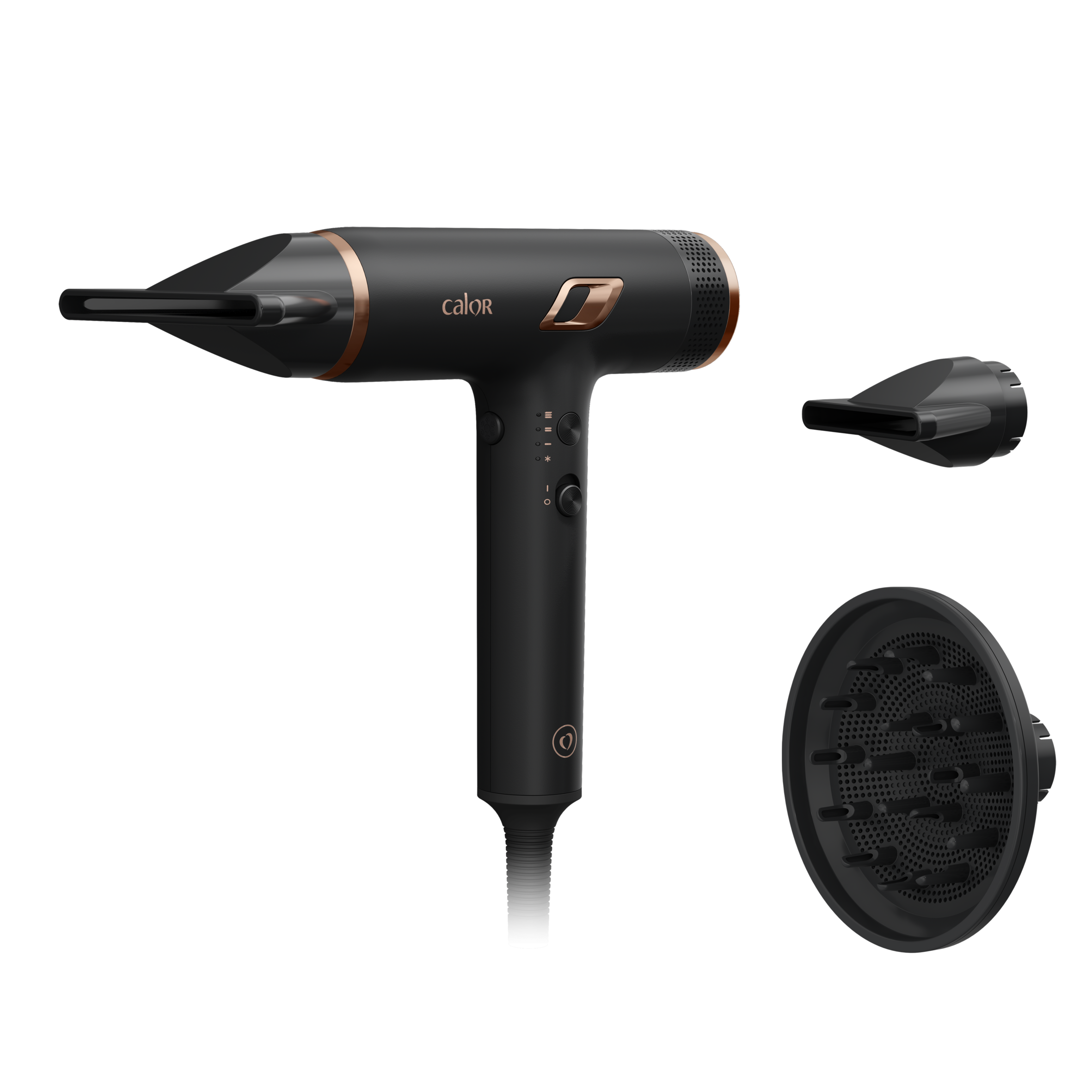 Nano, Sèche-cheveux, Moteur Digital Haute Vitesse, Flux d'air 266 km/h max, Calor