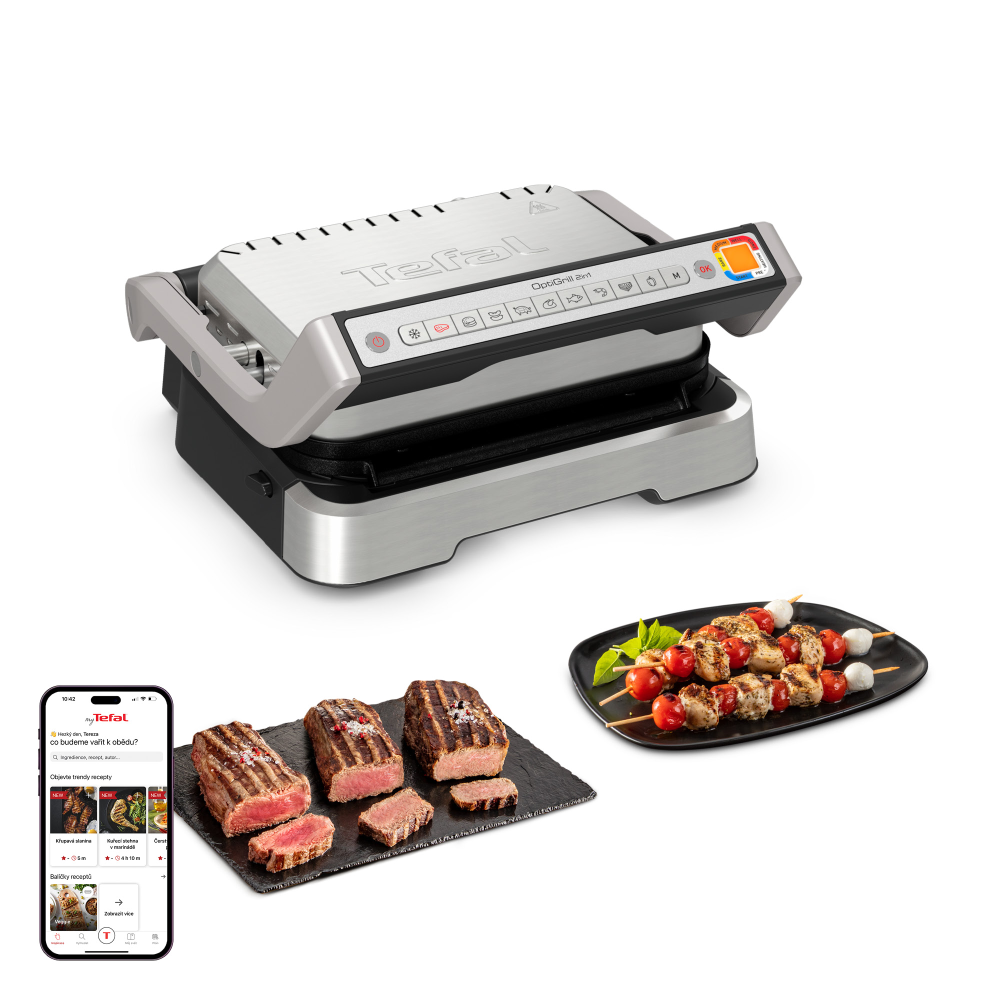 Marry me chicken s tagliatelle - recept OptiGrill 4in1 XL | Tefal
