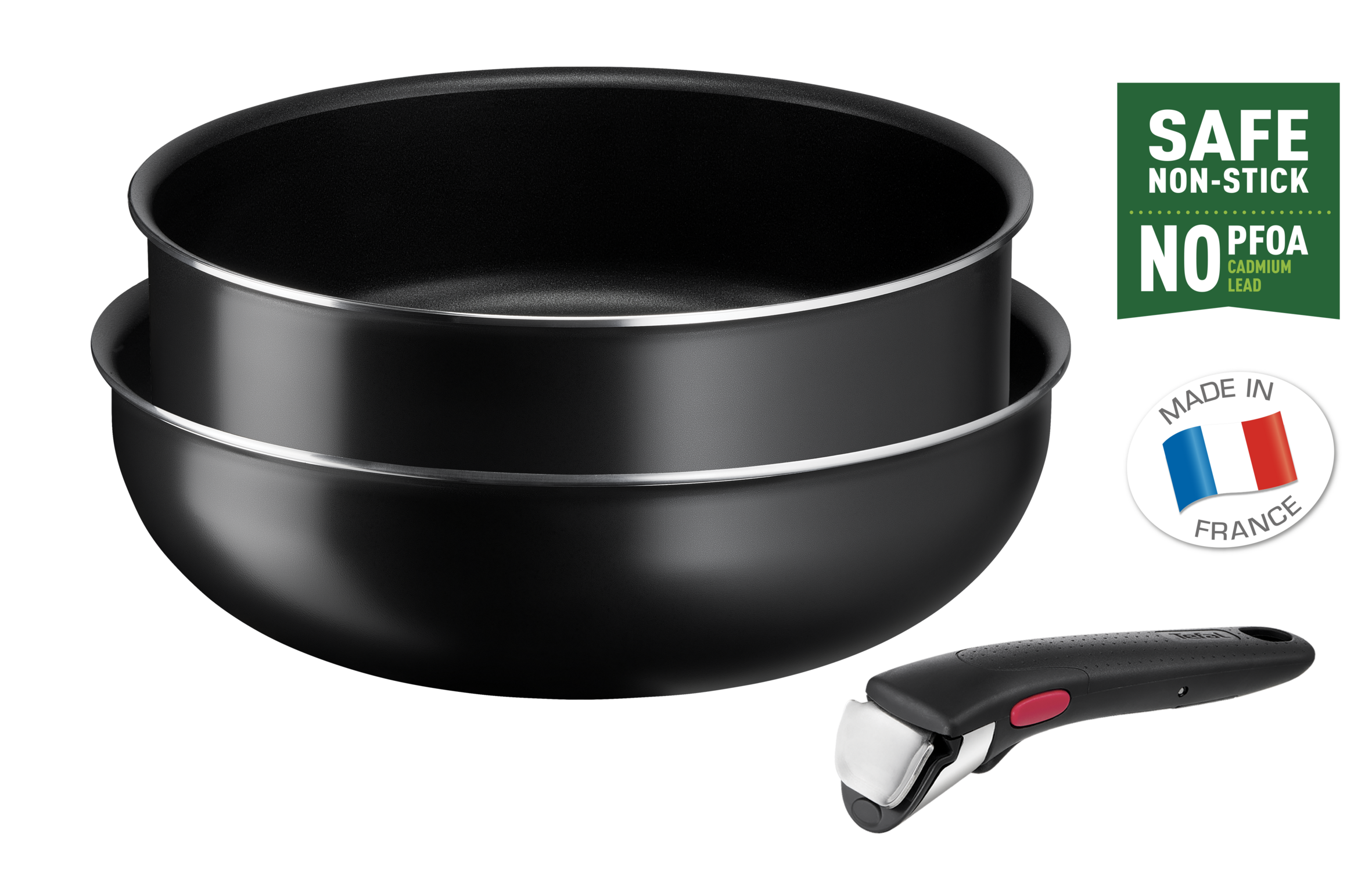 Serpenyőkészlet Tefal Ingenio Easy Cook & Clean L1539153 3 db-os