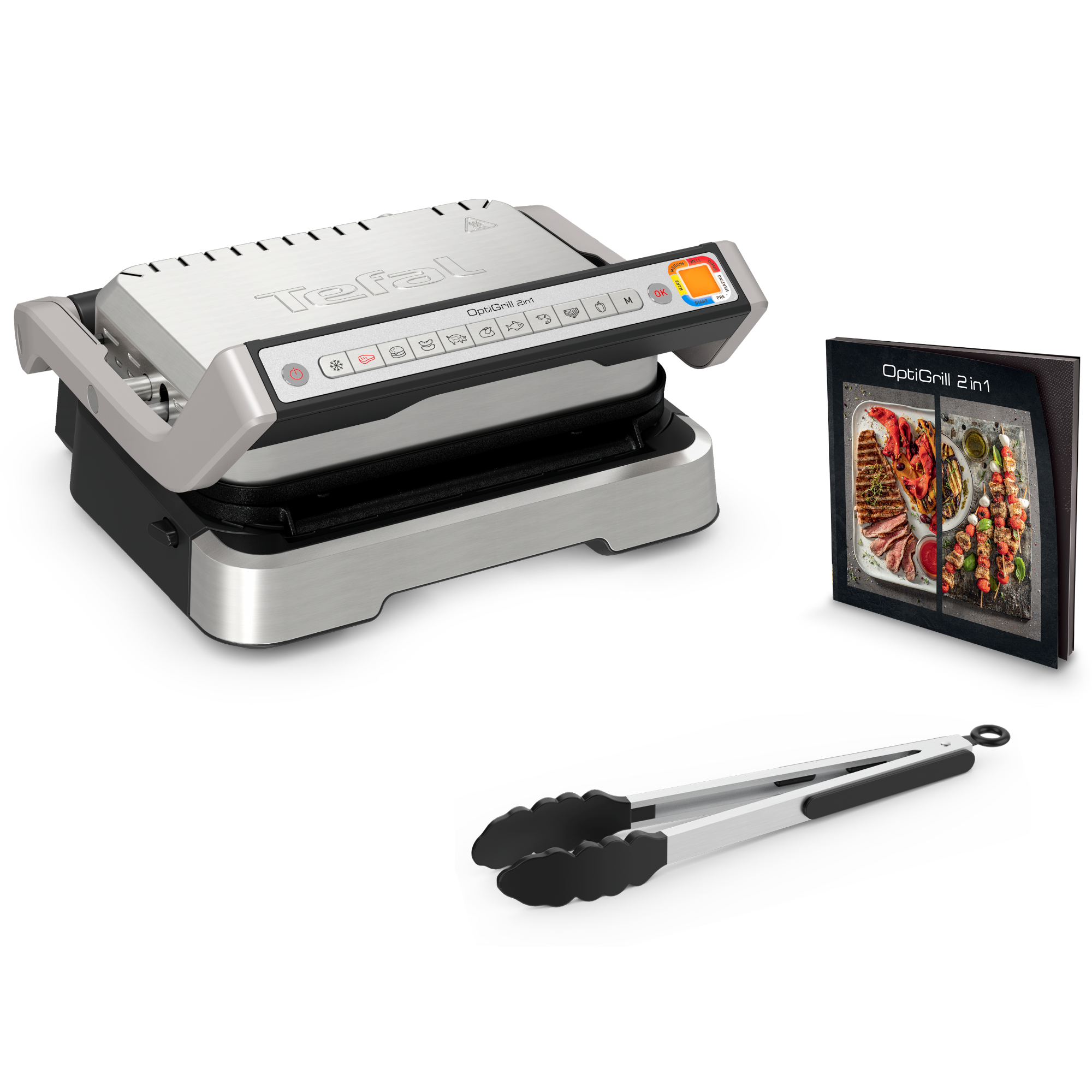OptiGrill 2in1 inkl. Grillzange GC773D