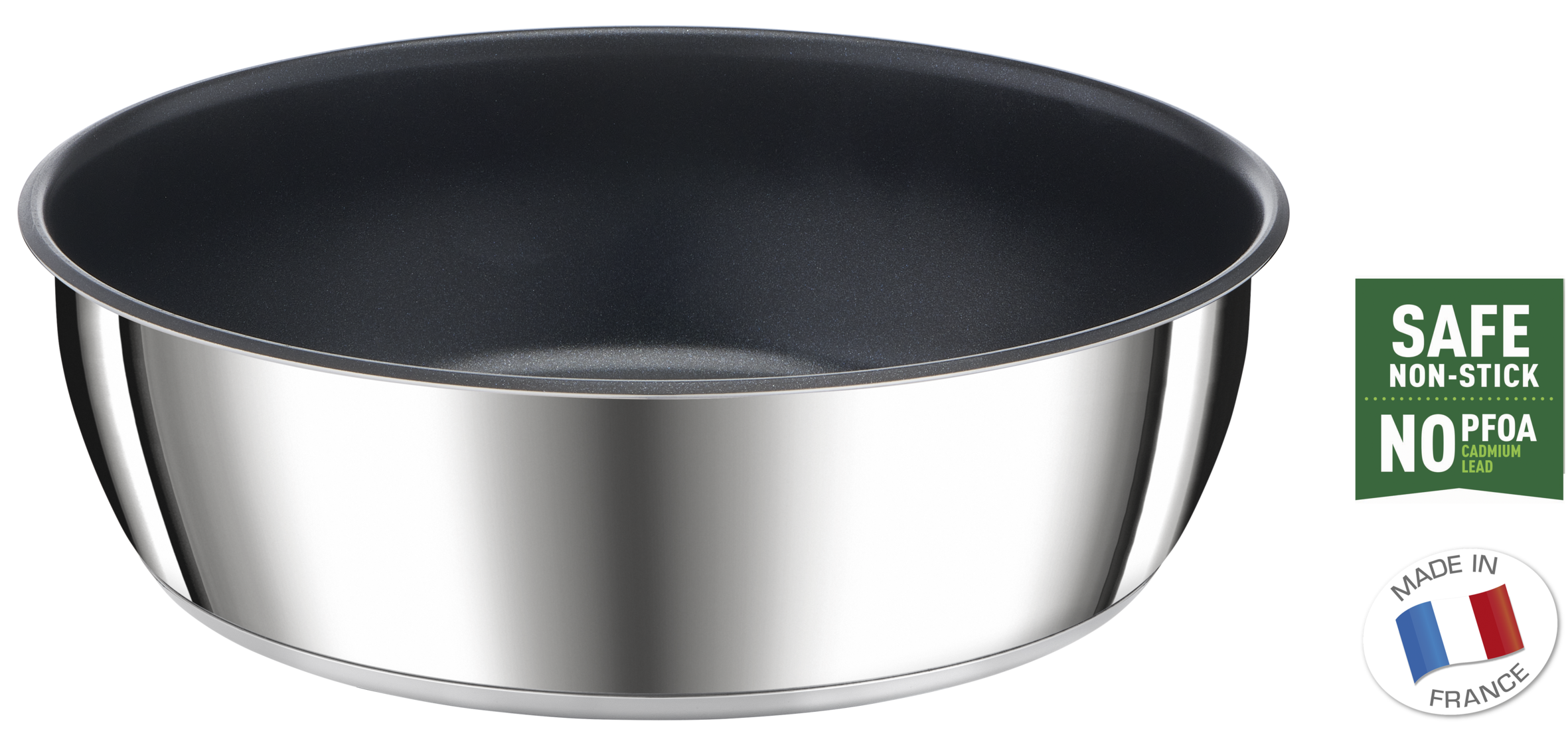 Ingenio Préférence On L9733502 Pan met afneembare handgreep - 24 cm - Inductie