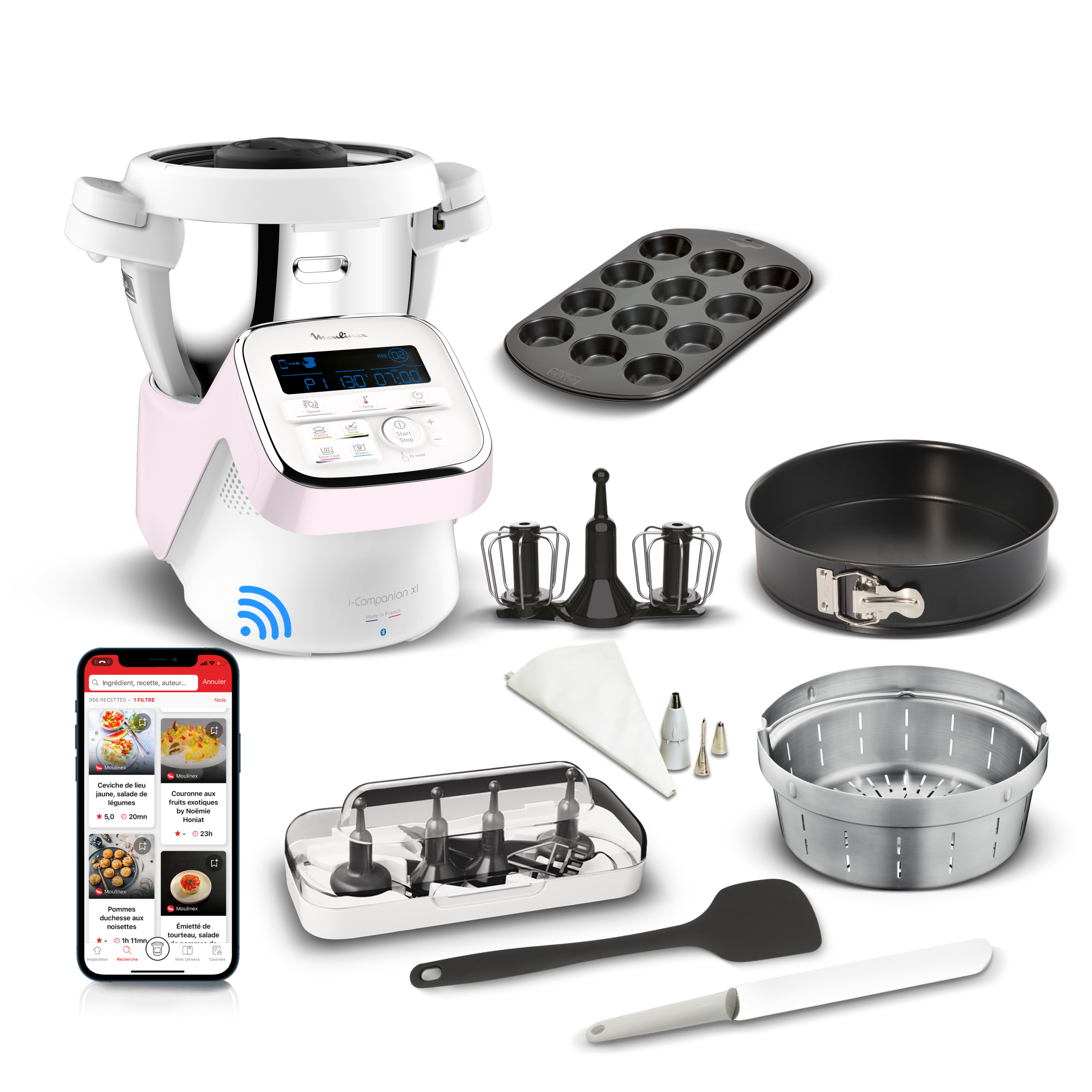 i-Companion XL HF90E700 Robot cuiseur - 14 programmes - 14 accessoires (avec kit patisserie) - Édition Limitée