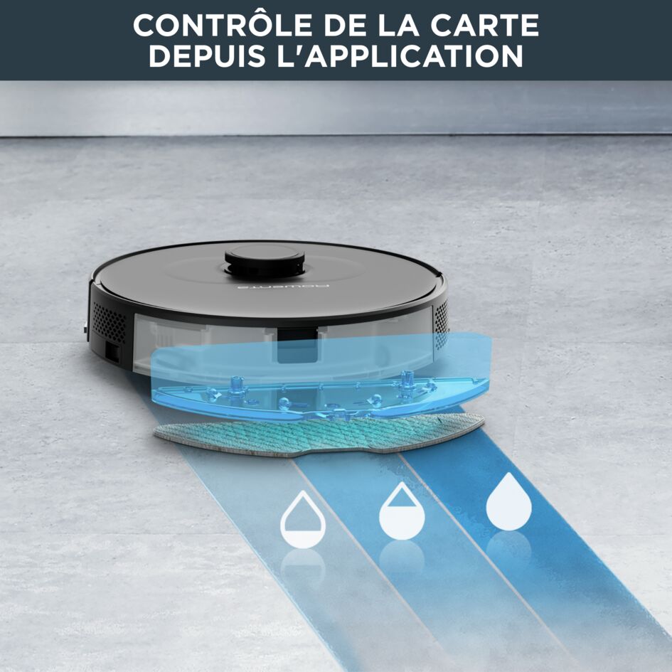Support Pour Balai Et Serpillière Robot X-Plorer Serie 75 S+ - Plastique + Microfibre - Fixation Facile, Séchage Optimal