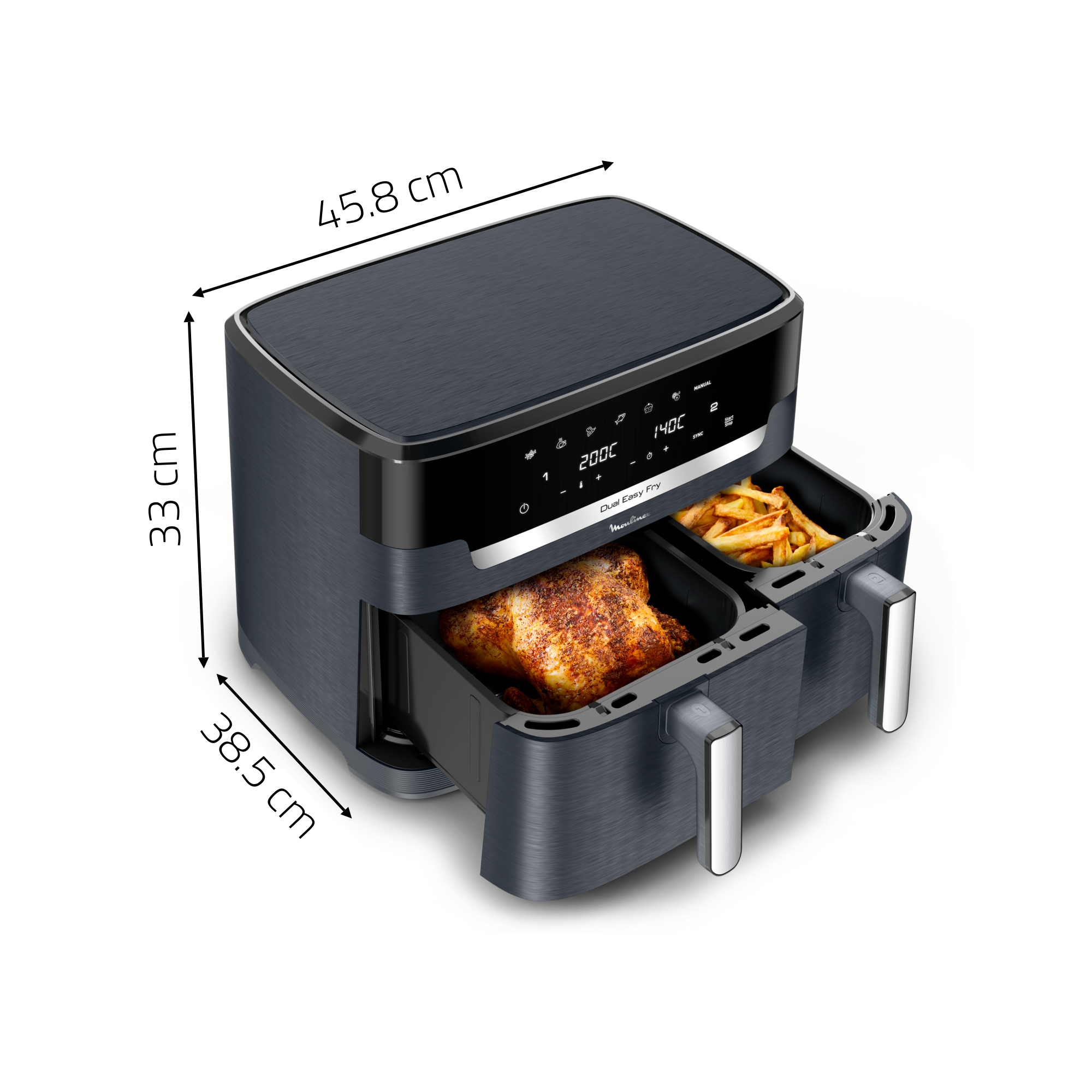 Accessori Friggitrice Ad Aria BYKITCHEN - Rack E Spiedini Per Philips E Tefal
