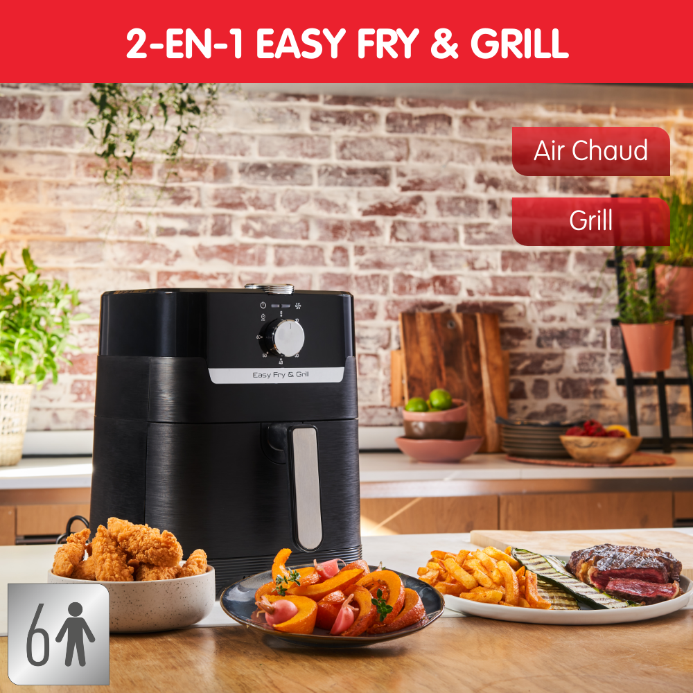 Friteuse Sans Huile Easy Fry & Grill 2 En 1 | Moulinex