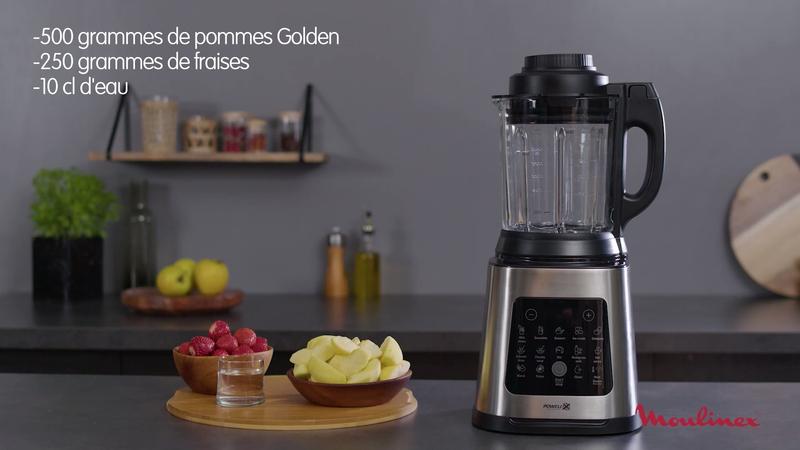 Perfectmix Cook, Blender chauffant, Bol verre 2L, 1400W, 10 programmes