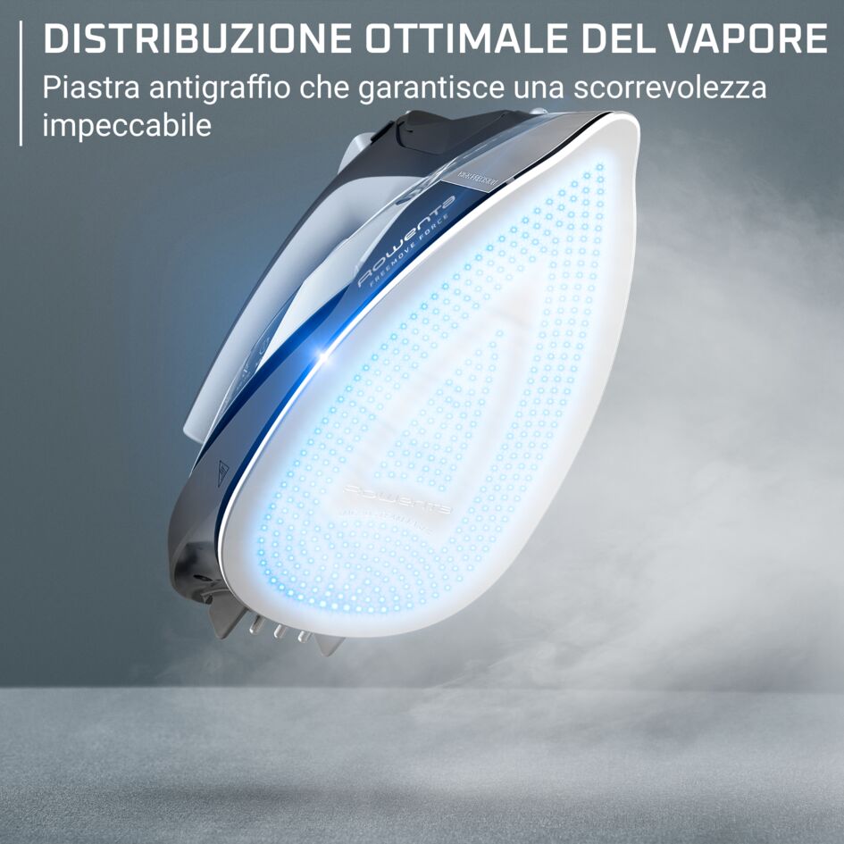 Freemove Force, Ferro a Vapore, 220 g/min, Cordless, Microsteam 400, Black &amp; Silver Argento