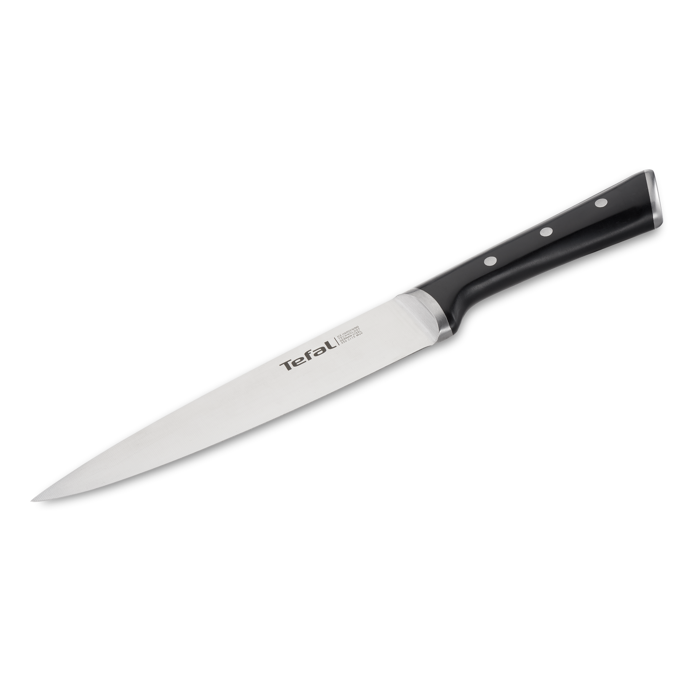 Kuchynský nôž Tefal Ice Force K2320714 Nerezový/Čierny 20 cm