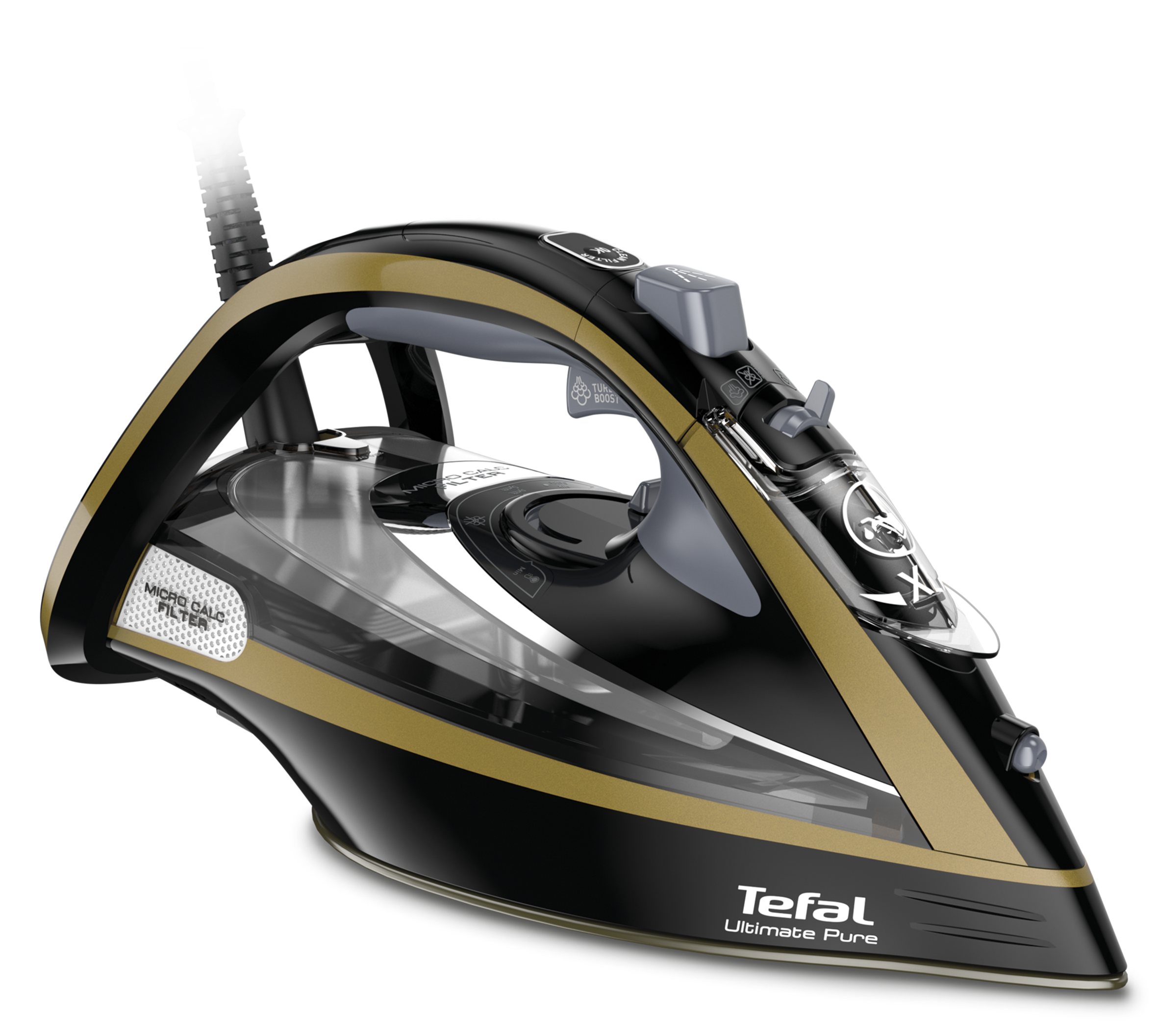 Napařovací žehlička Tefal Ultimate Pure FV9865E0 Zlatá/Černá