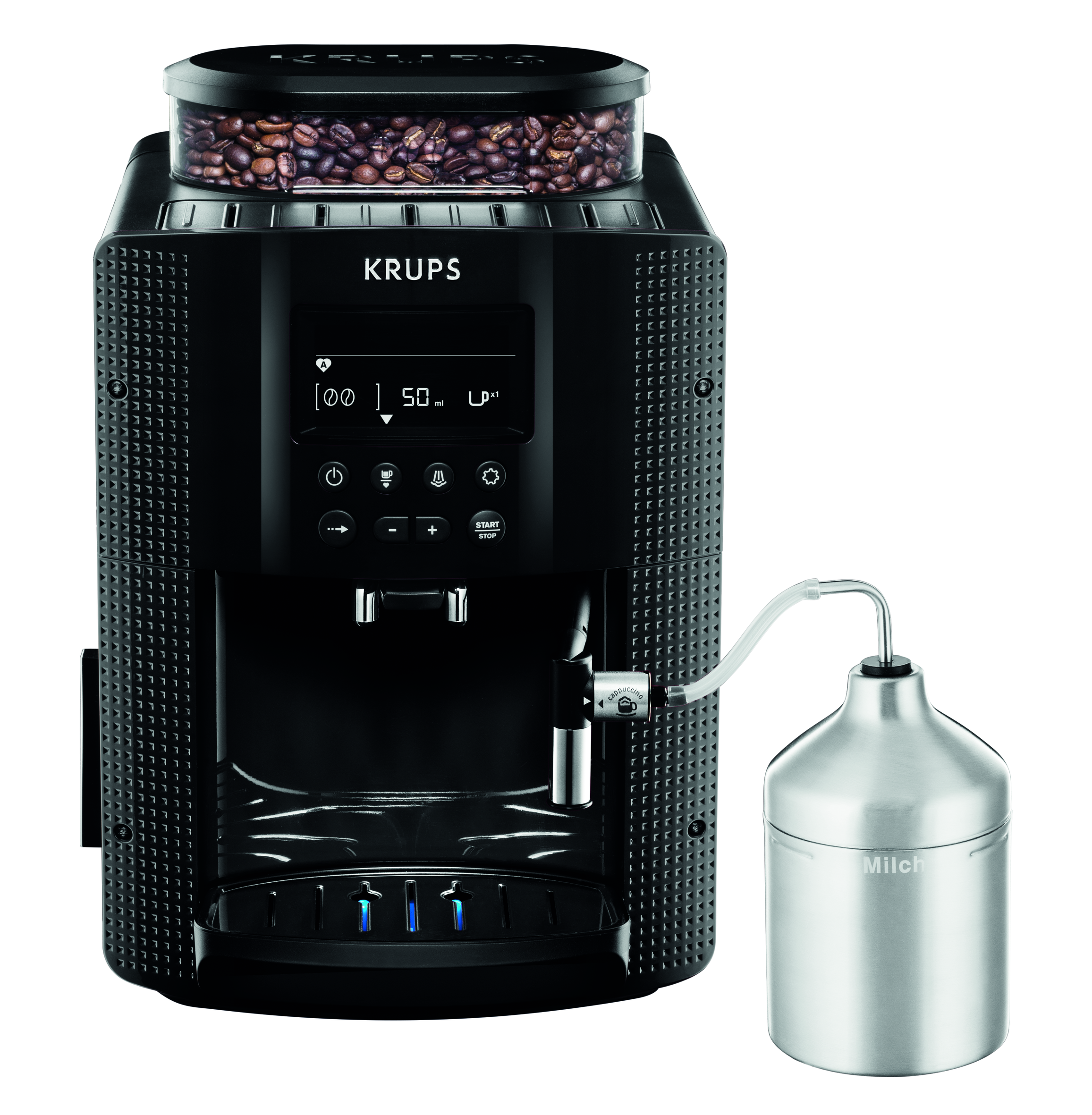 Essential EA8160 Automatic Espressomachine Zwart & Witk