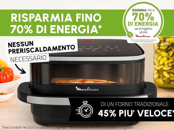 Easy Fry XL Surface, Friggitrice ad Aria, Grande Superficie di Cottura Easy Fry XL Surface, Friggitrice ad Aria, Grande Superficie di Cottura