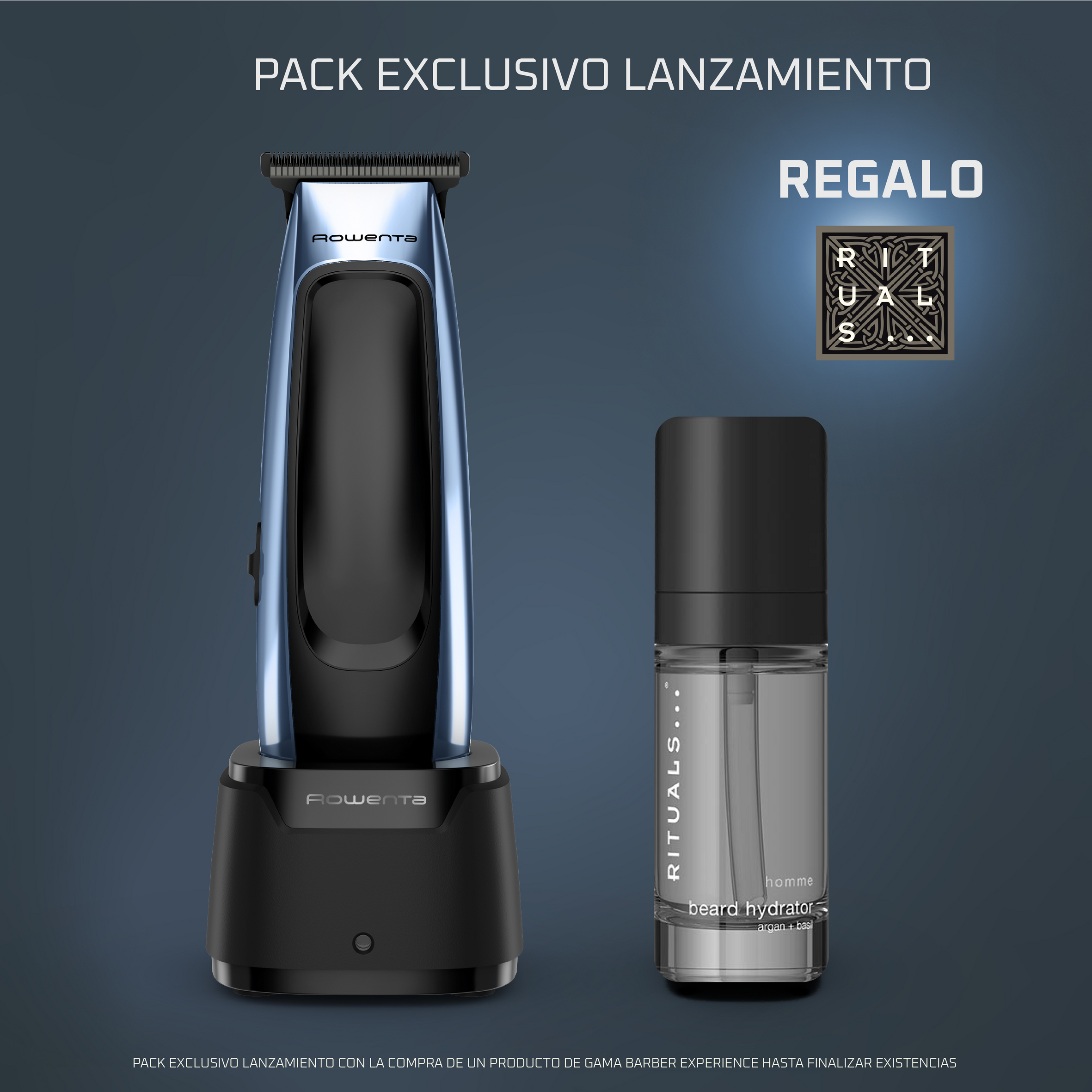 Recortadora de barba Barber Experience de Rowenta, Recubrimiento de carbono tipo diamante, Hoja en T, Gran autonomía