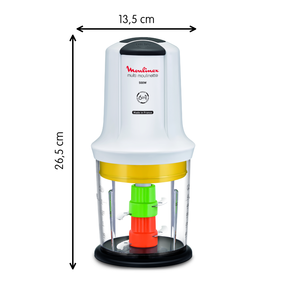 Tritatutto Moulinex MultiMoulinette Compact | 250 Ml, 350 W | Bianco
