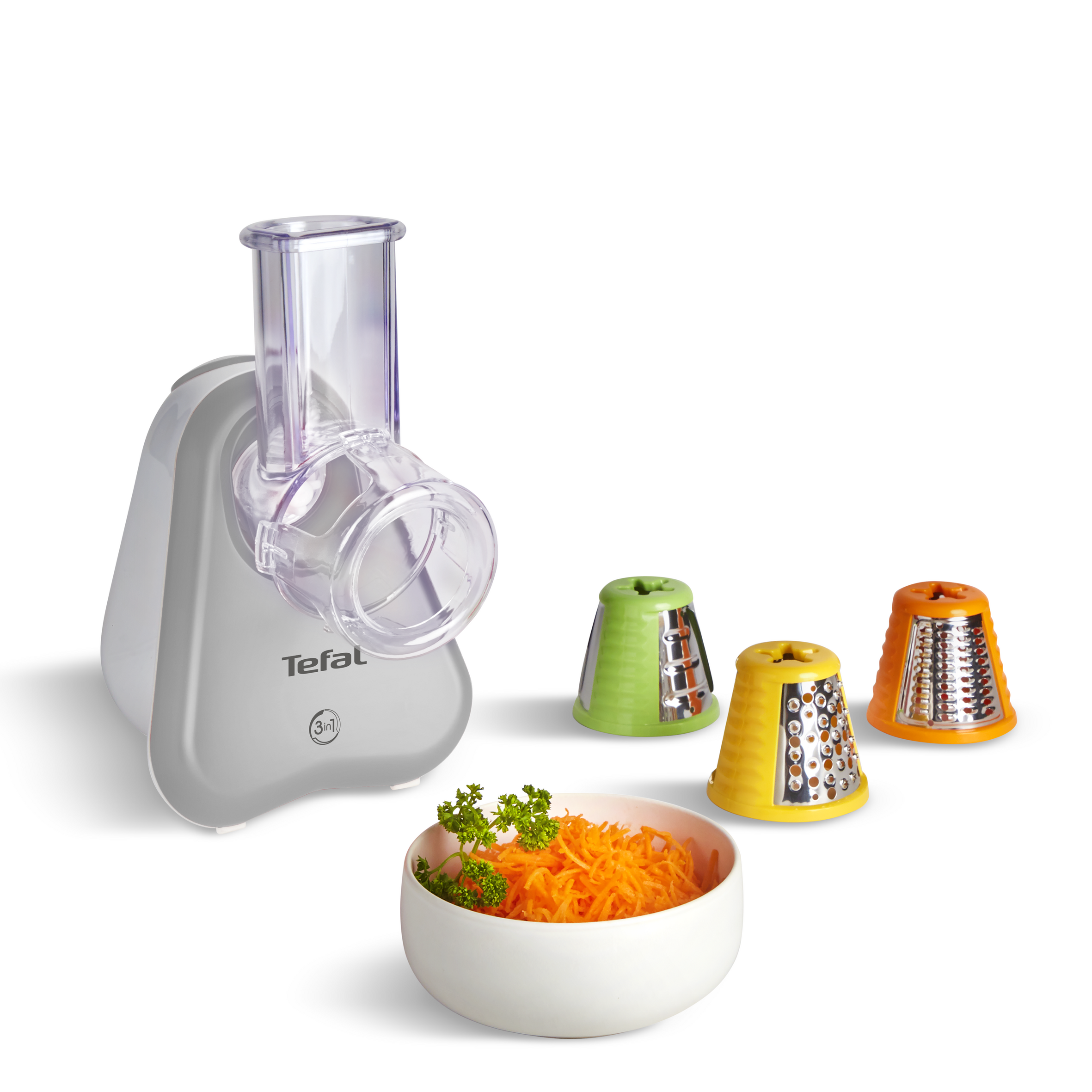 SUPERLEX Coupe-légumes Électrique 5-en-1 Mandoline - 5 Lames Tambour Pour Râper Trancher Fruits Légumes Fromage