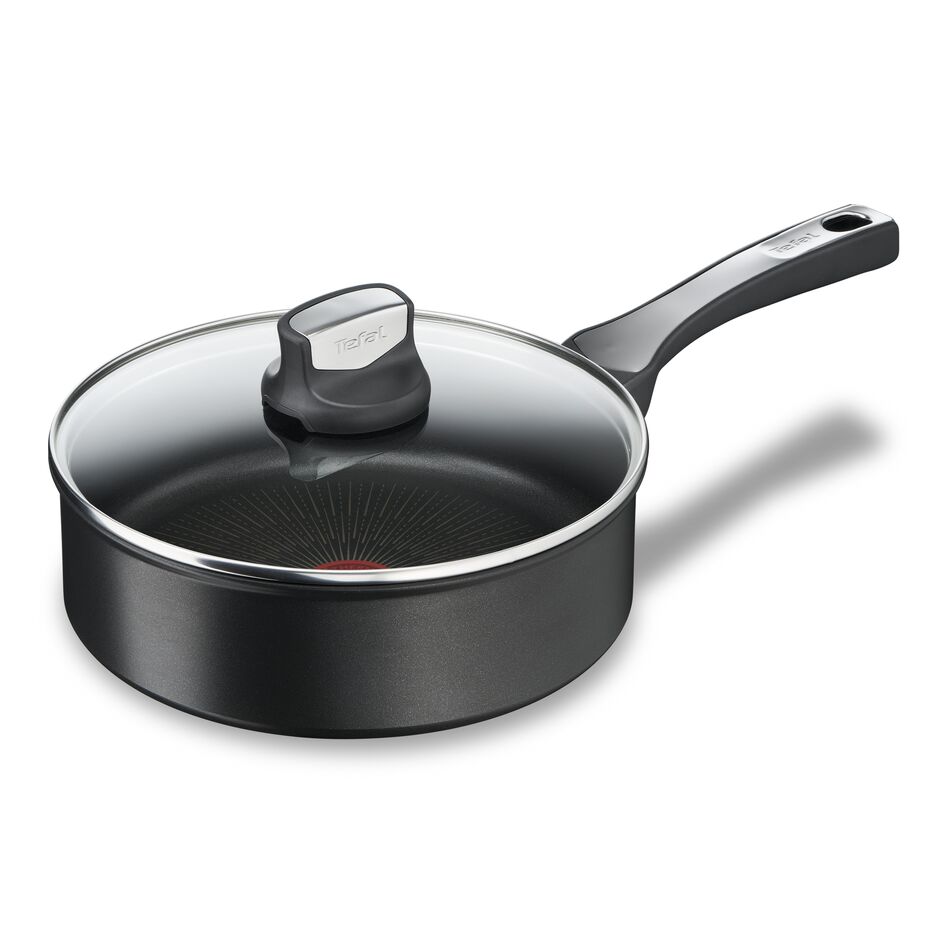 Tefal Robusto Aluguss Bratpfanne 28 Cm, Pfanne Induktion Mit Antihaftversiegelung, Thermo-Signal Bei Idealer Brattemperatur, Einfache Reinigung, Spülmaschinenfest, Für Alle Herdarten Geeignet E24906