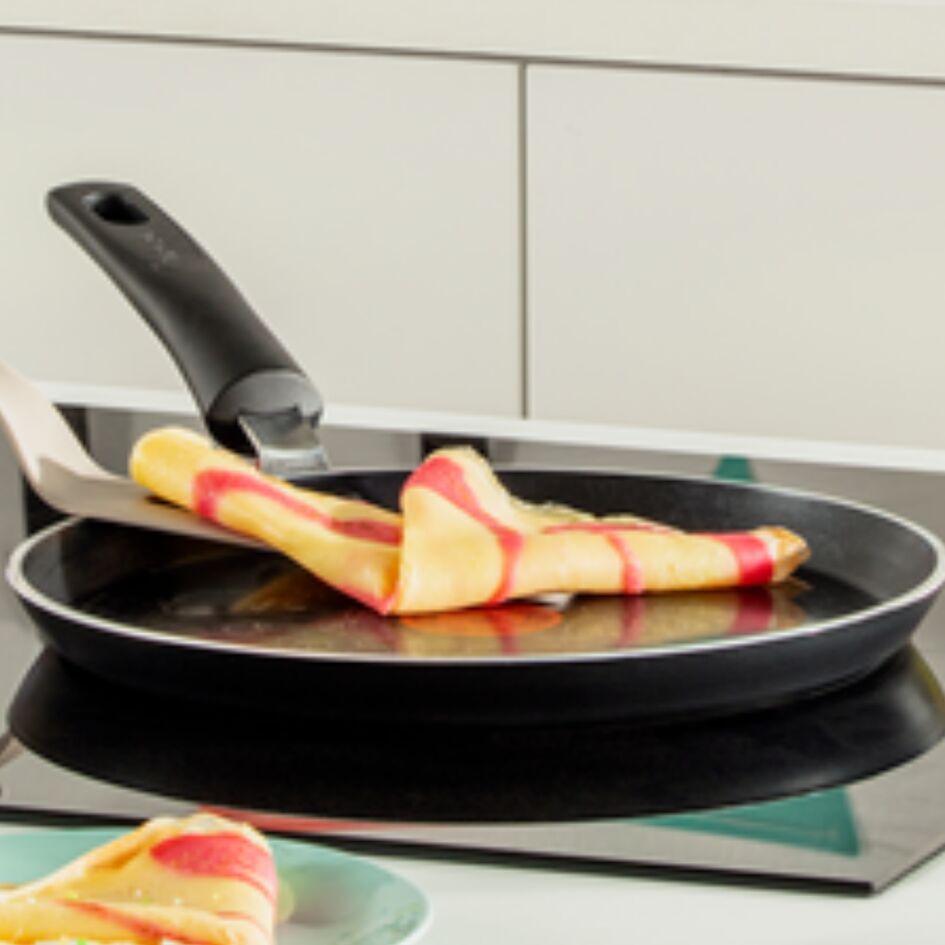 Poêle à Crêpes / Crêpière Hard Titanium Aluminium Noir Diamètre 25 cm Tefal