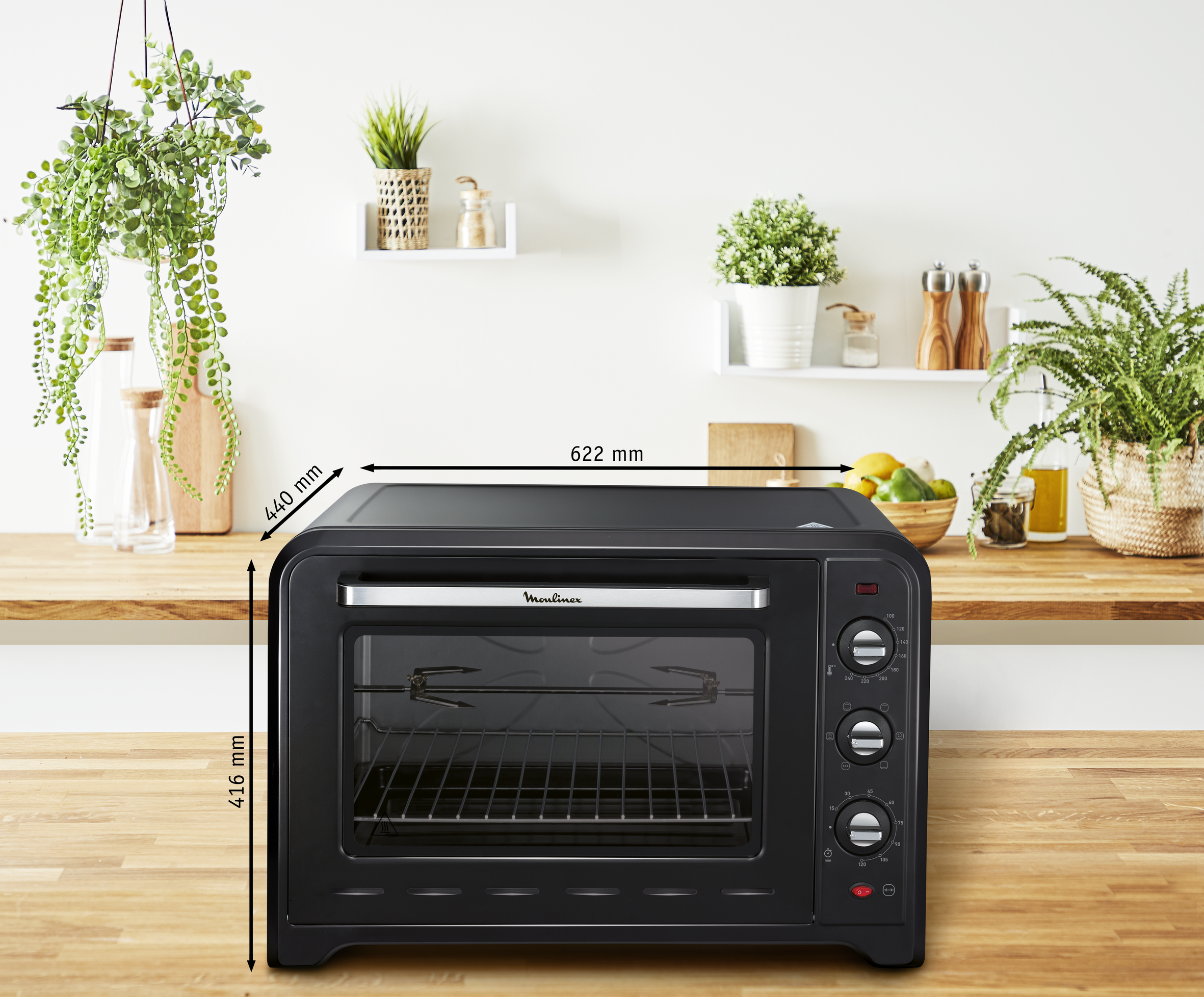 Ariete 3919 Forno Elettrico Vintage, 800W, Capacità 10L, Doppio vetro
