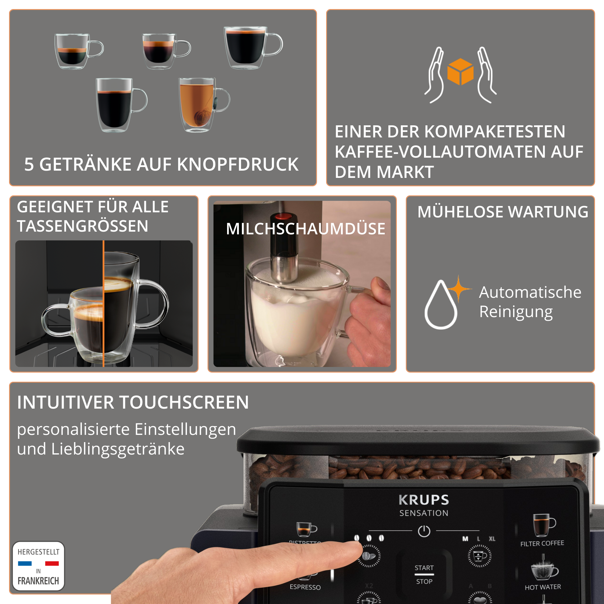 Sensation Kaffeevollautomat EA910B Kaffeevollautomaten Krups — free download