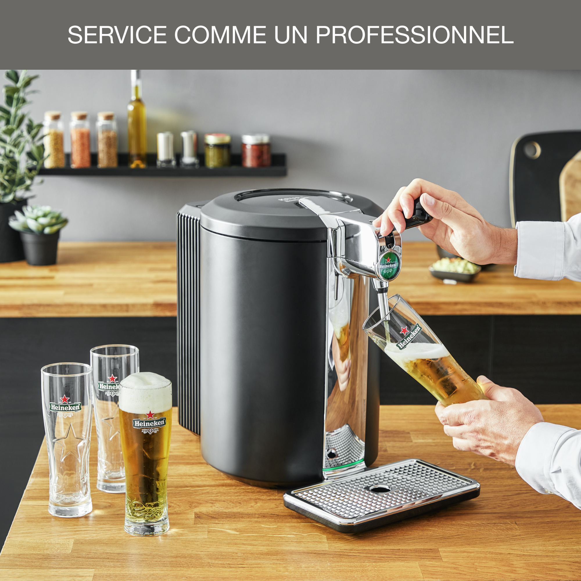 Pack Exclusif Web - Tireuse à bière compacte noir + lot de 5